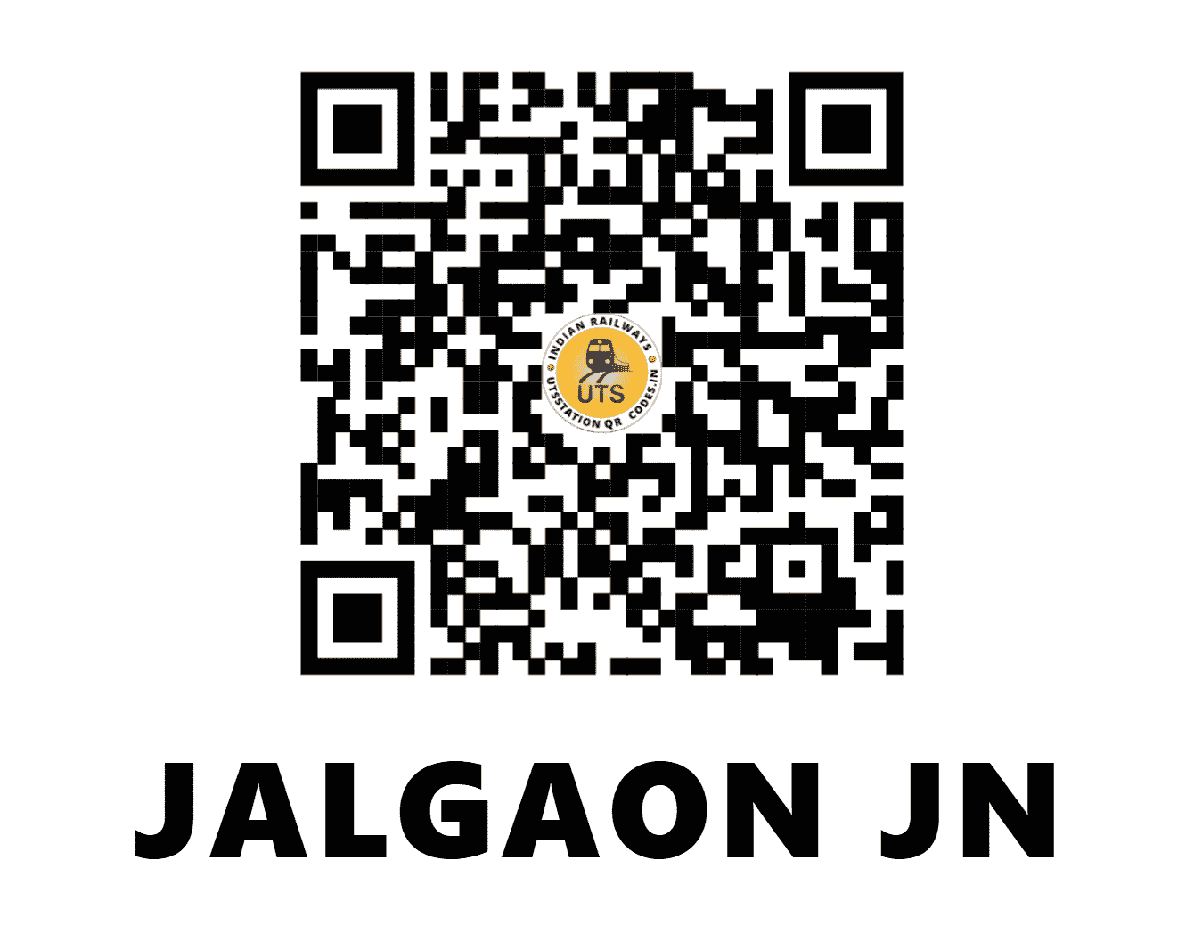 UTS QR Code for JALGAON  JN - JL (CR - MAHARASHTRA)