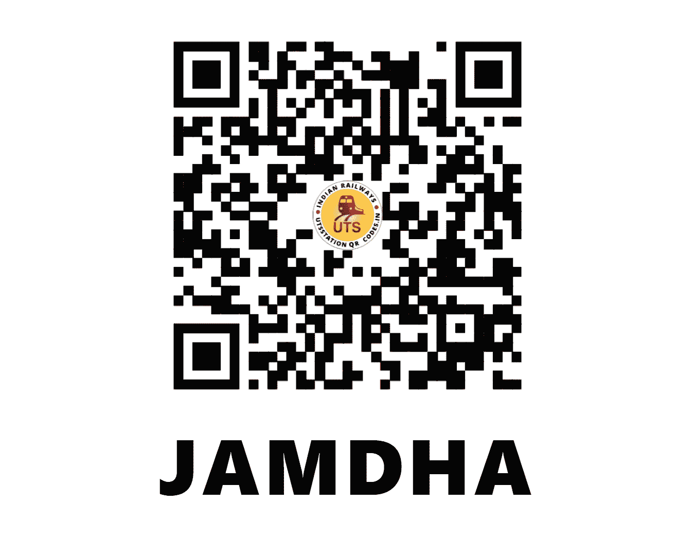 UTS QR Code for JAMDHA - JMD (CR - MAHARASHTRA)