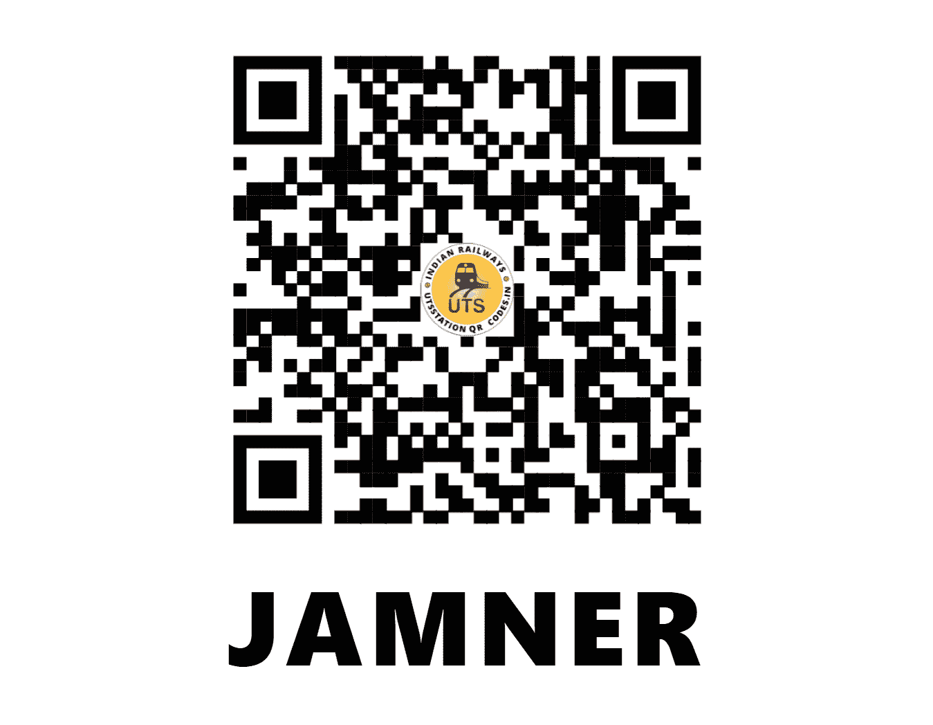 UTS QR Code for JAMNER - JMNR (CR - MAHARASHTRA)