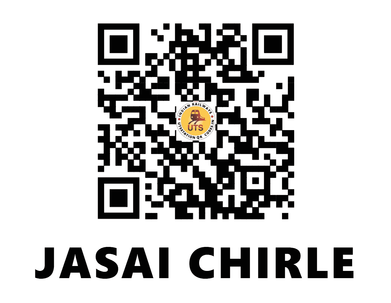 UTS QR Code for JASAI CHIRLE - JSLE (CR - MAHARASHTRA)