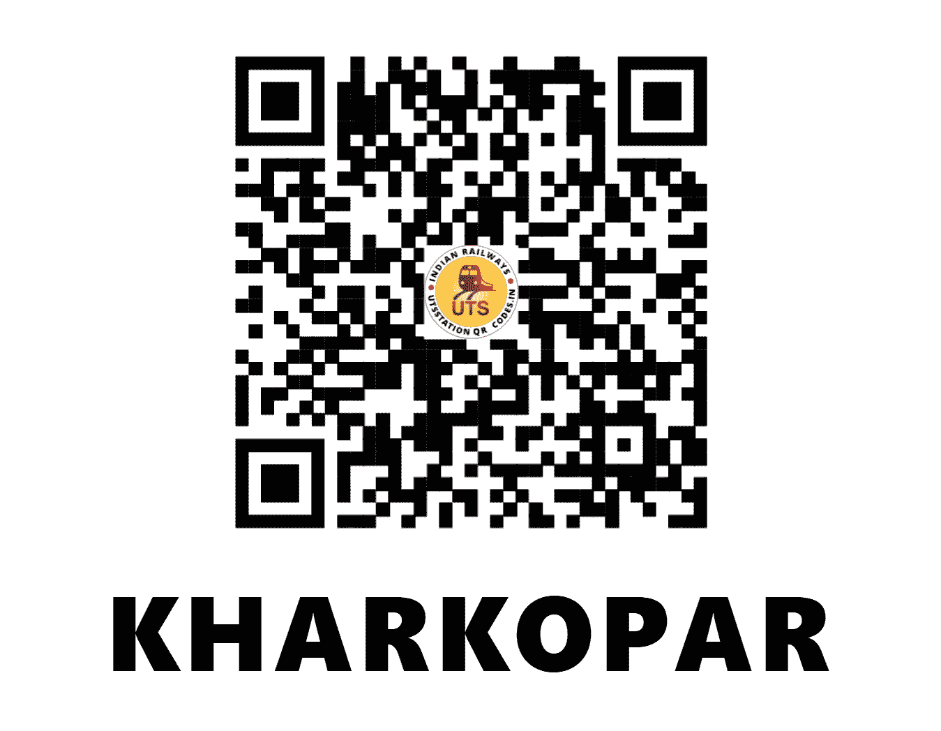 UTS QR Code for KHARKOPAR - KARP (CR - MAHARASHTRA)