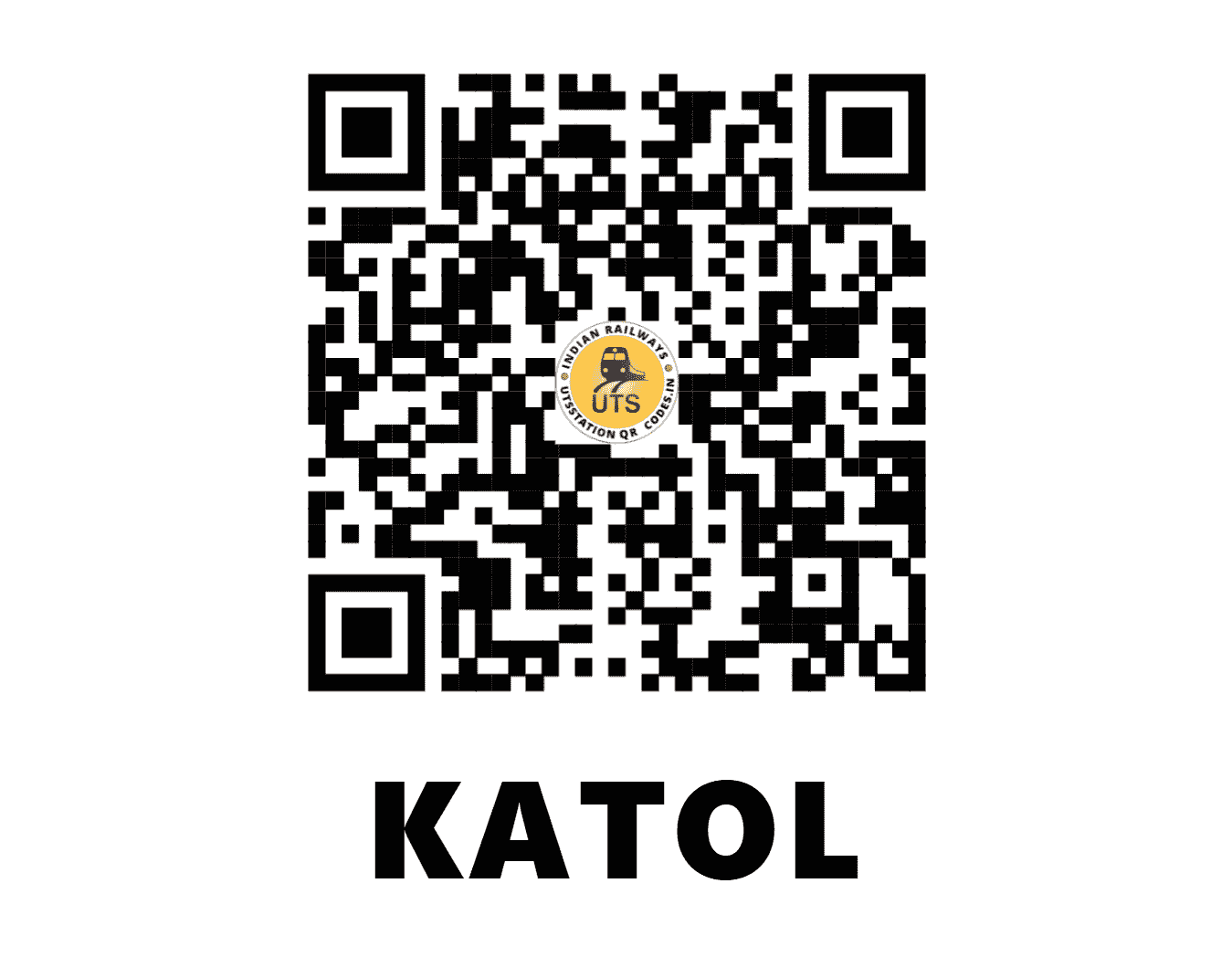 UTS QR Code for KATOL - KATL (CR - MAHARASHTRA)