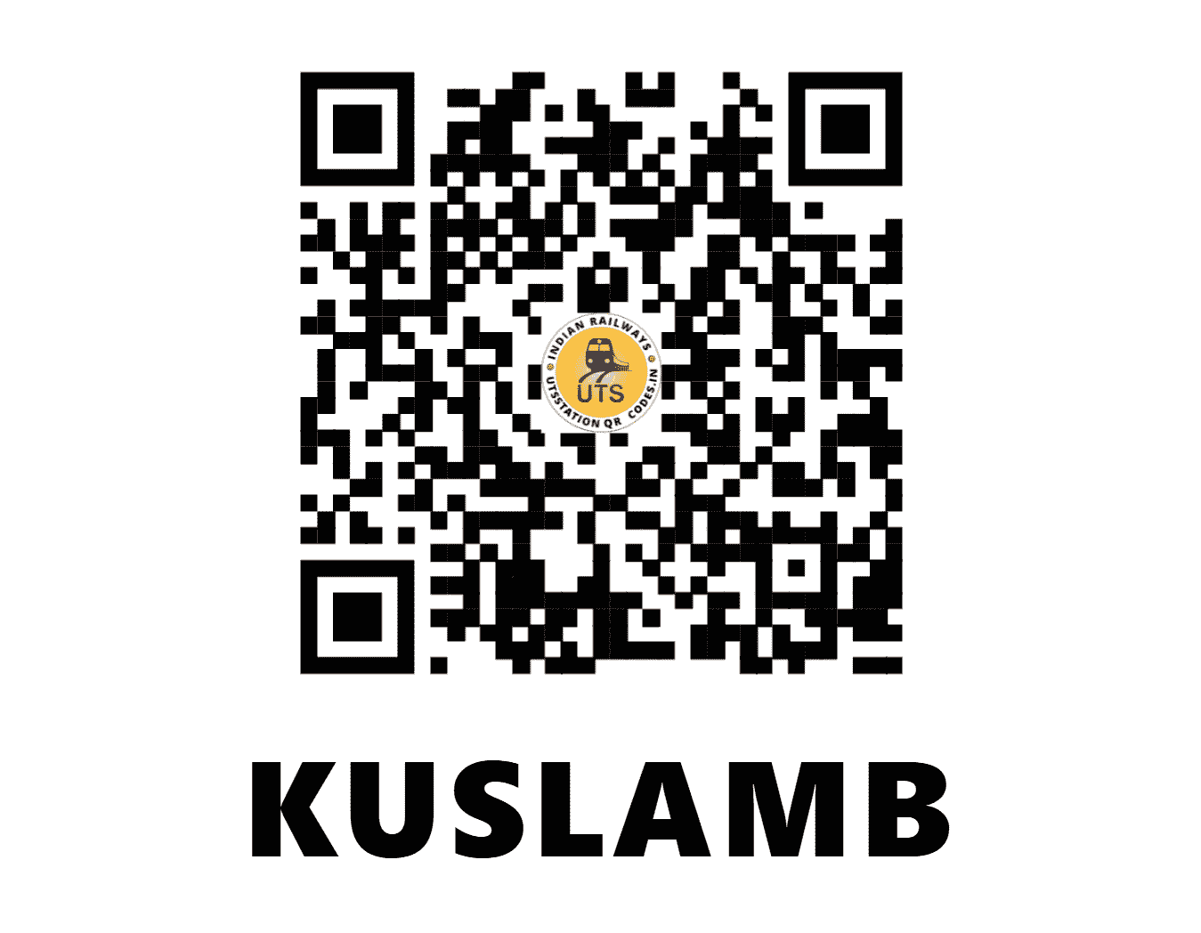 UTS QR Code for KUSLAMB - KCB (CR - MAHARASHTRA)