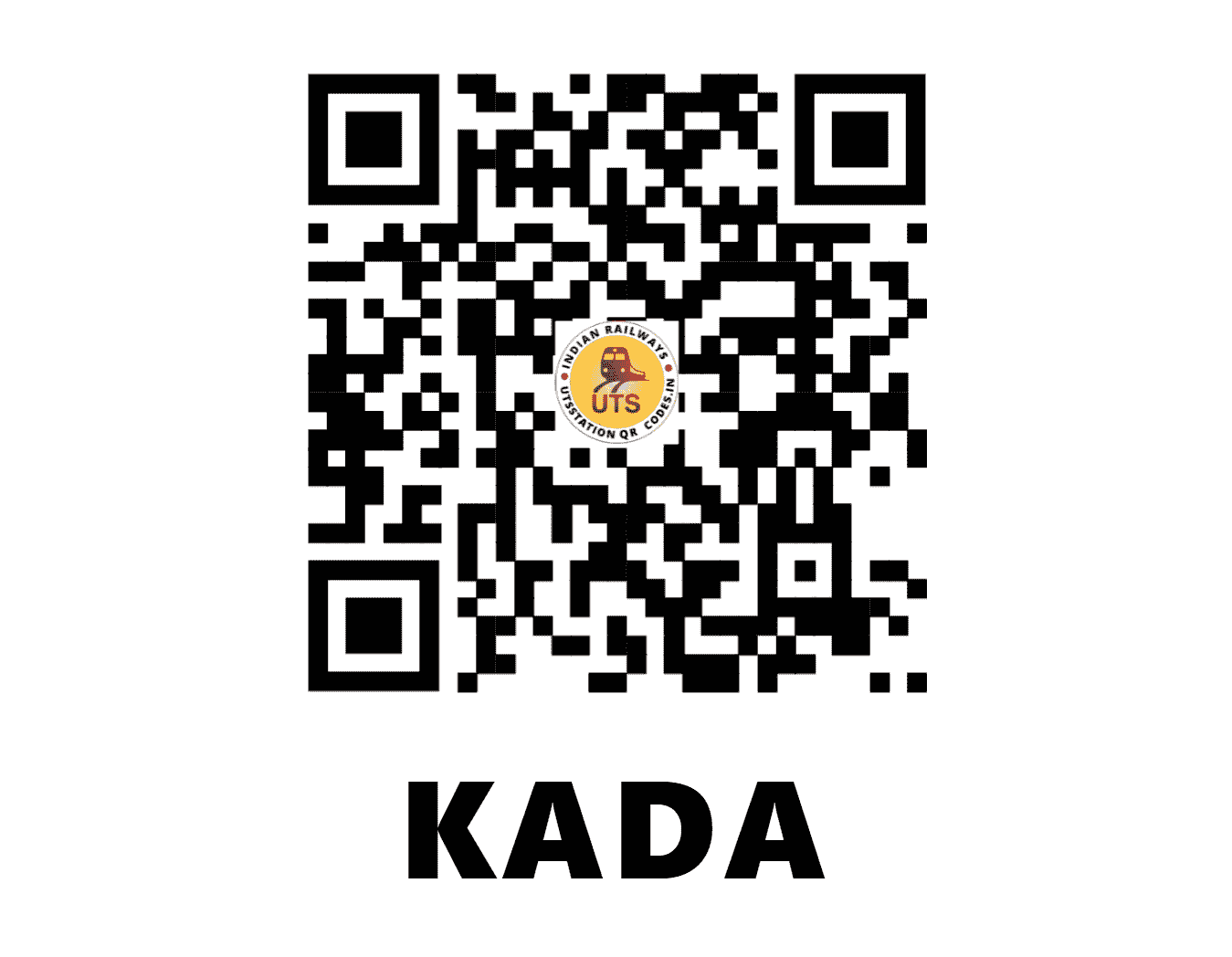 UTS QR Code for KADA - KDAA (CR - MAHARASHTRA)