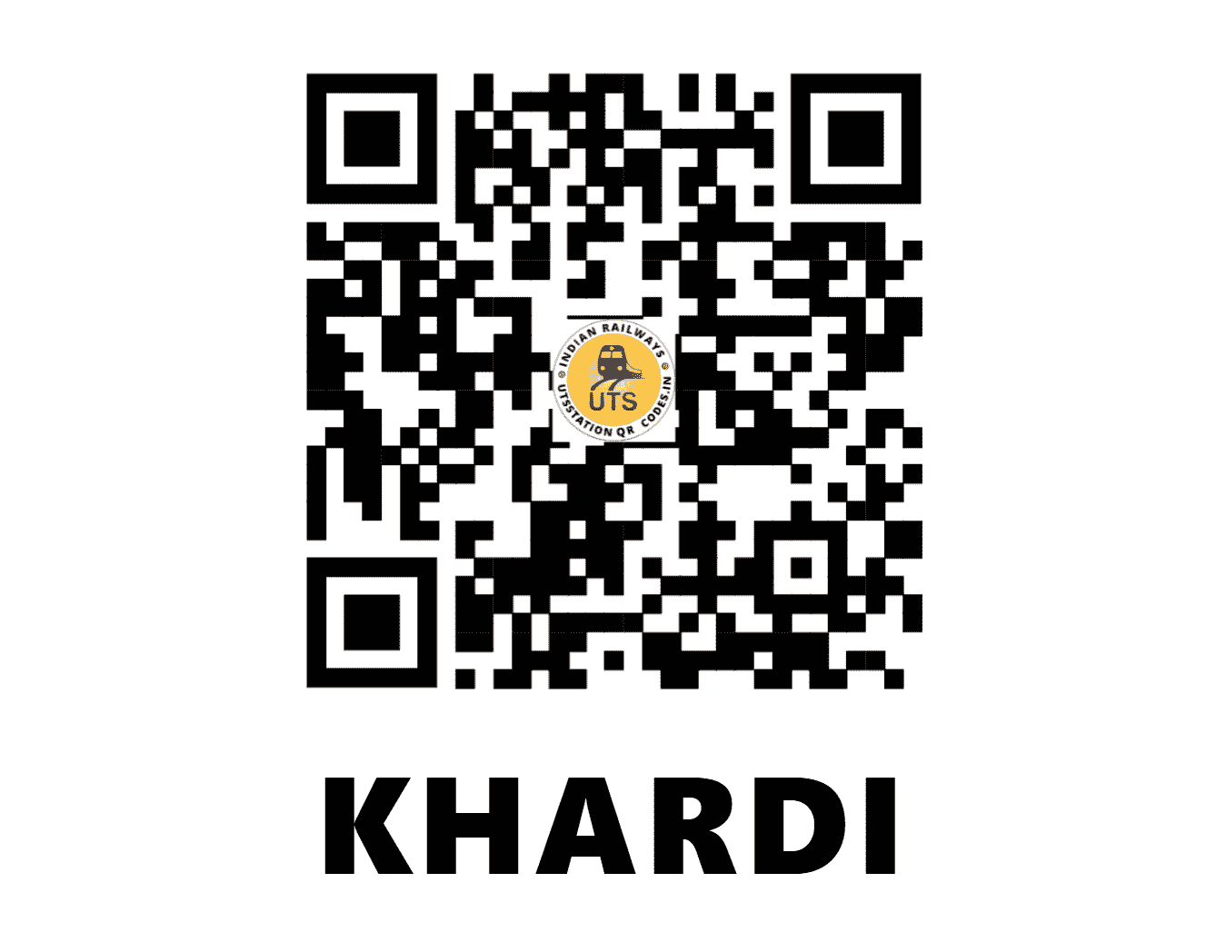 UTS QR Code for KHARDI - KE (CR - MAHARASHTRA)