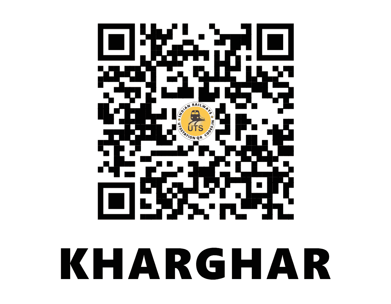 UTS QR Code for KHARGHAR - KHAG (CR - MAHARASHTRA)