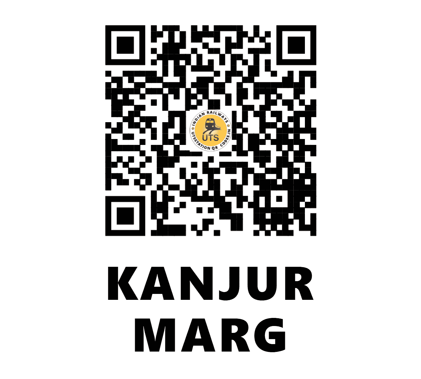UTS QR Code for KANJUR MARG - KJRD (CR - MAHARASHTRA)