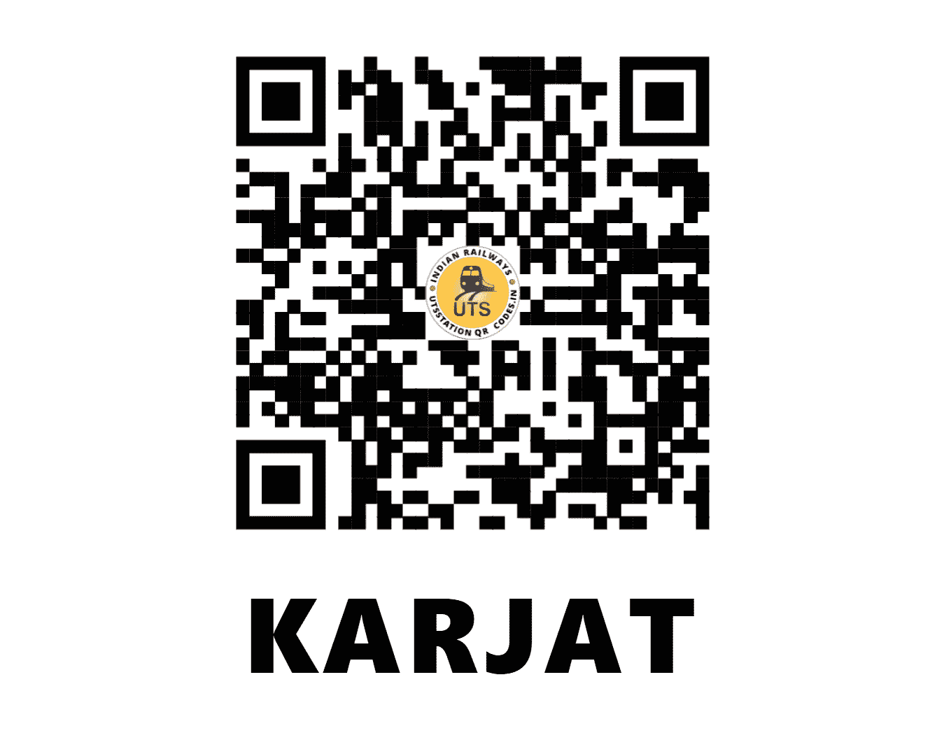 UTS QR Code for KARJAT - KJT (CR - MAHARASHTRA)