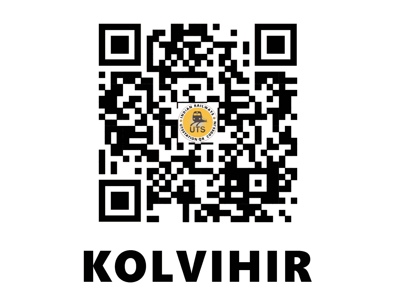 UTS QR Code for KOLVIHIR - KLAT (CR - MAHARASHTRA)