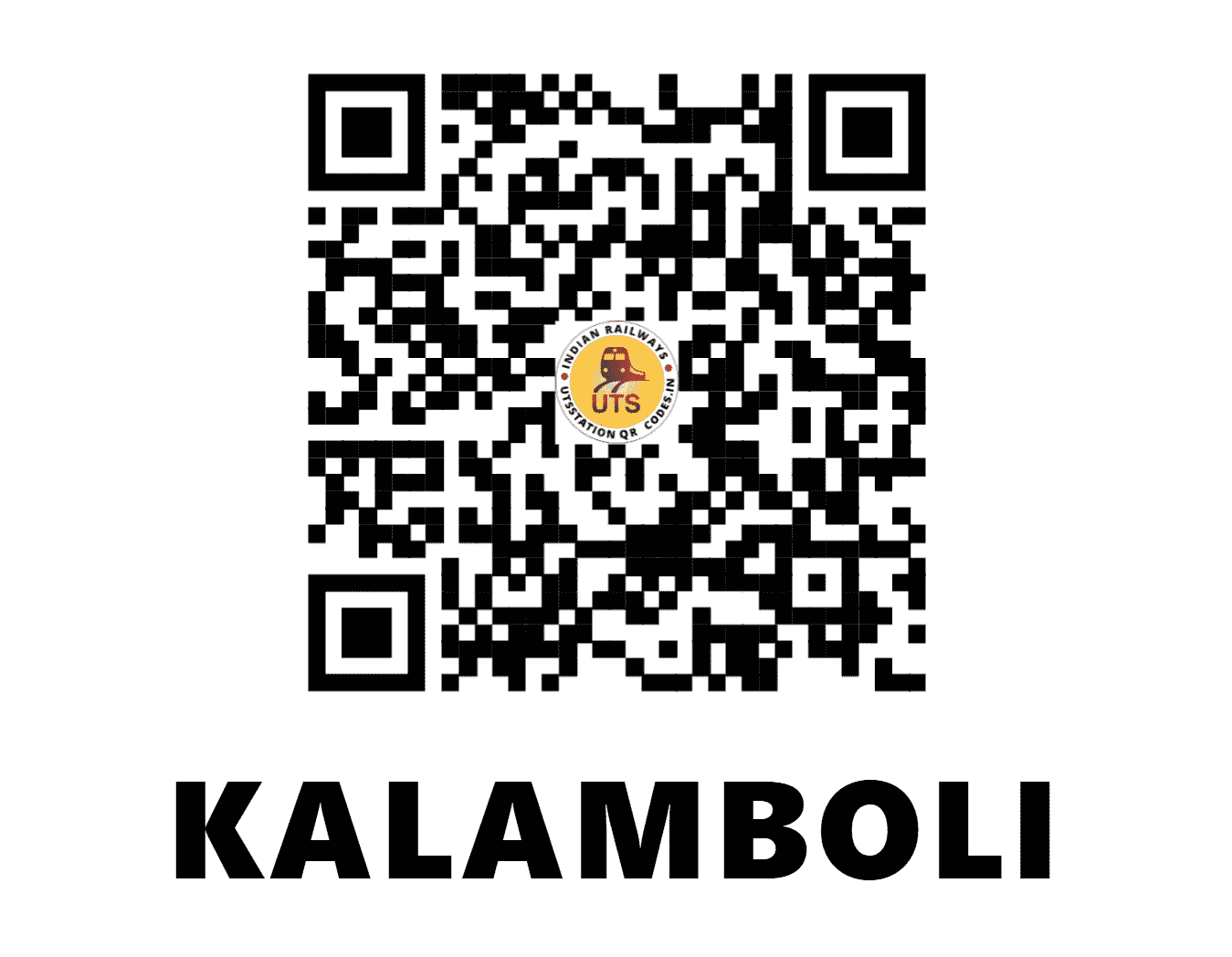 UTS QR Code for KALAMBOLI - KLMC (CR - MAHARASHTRA)