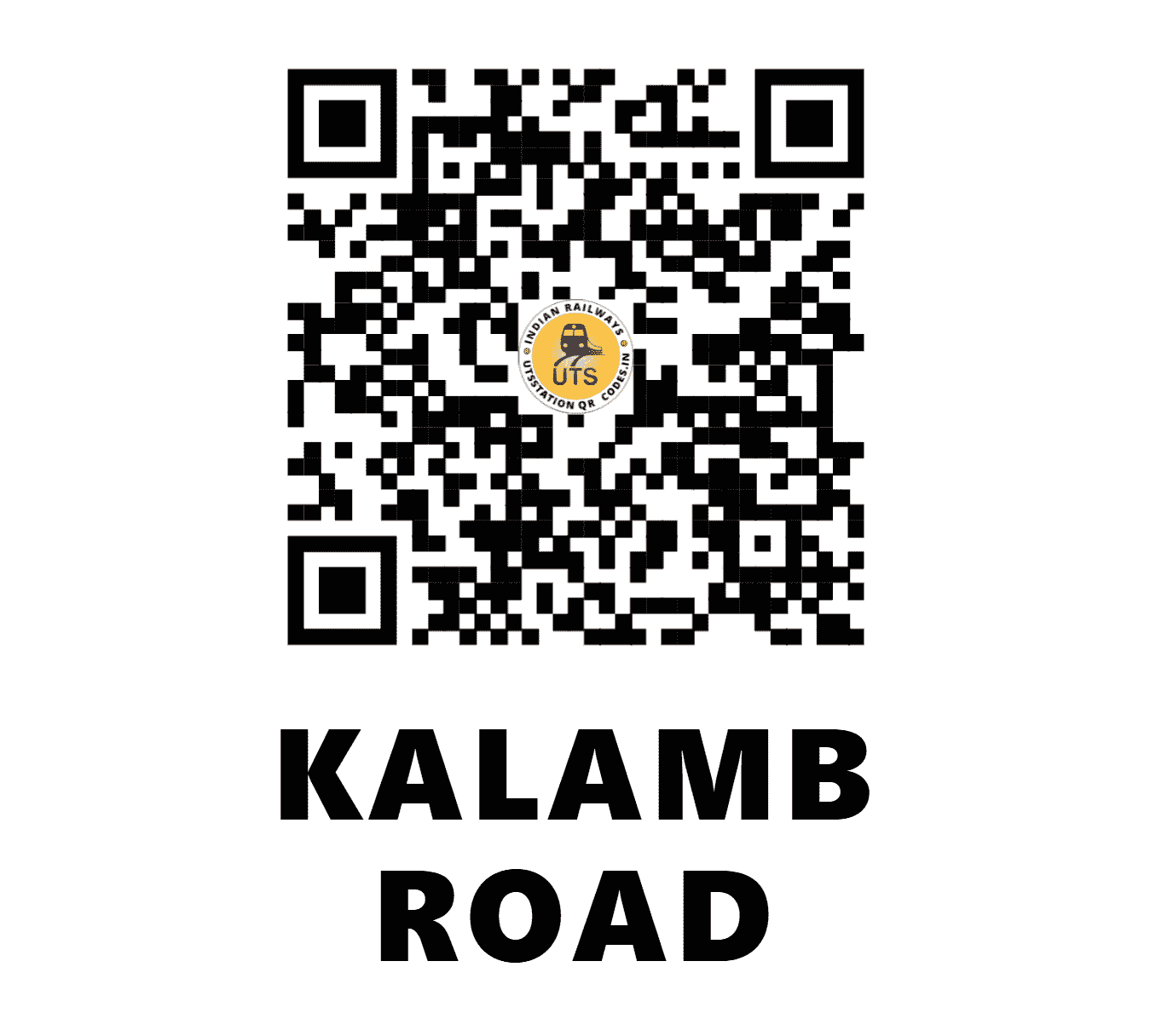 UTS QR Code for KALAMB ROAD - KMRD (CR - MAHARASHTRA)