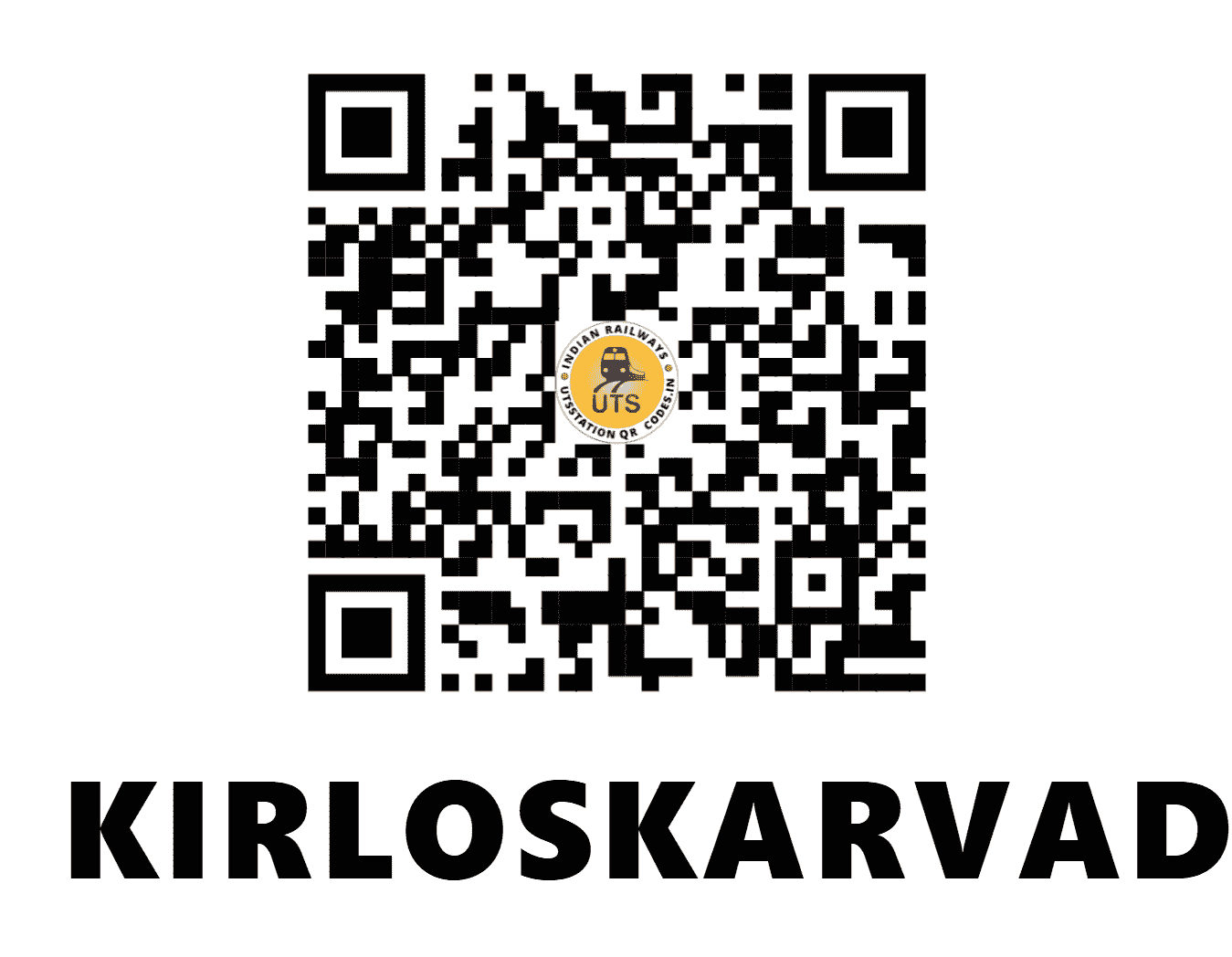UTS QR Code for KIRLOSKARVADI - KOV (CR - MAHARASHTRA)