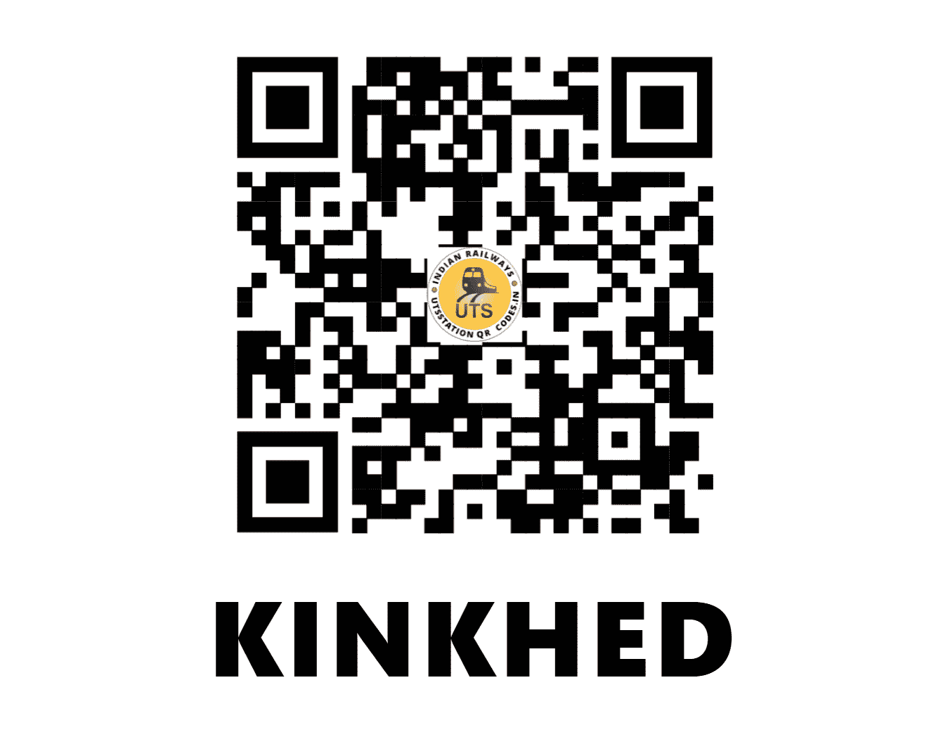 UTS QR Code for KINKHED - KQV (CR - MAHARASHTRA)