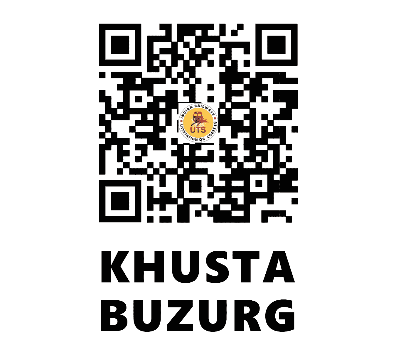 UTS QR Code for KHUSTA BUZURG - KSBG (CR - MAHARASHTRA)