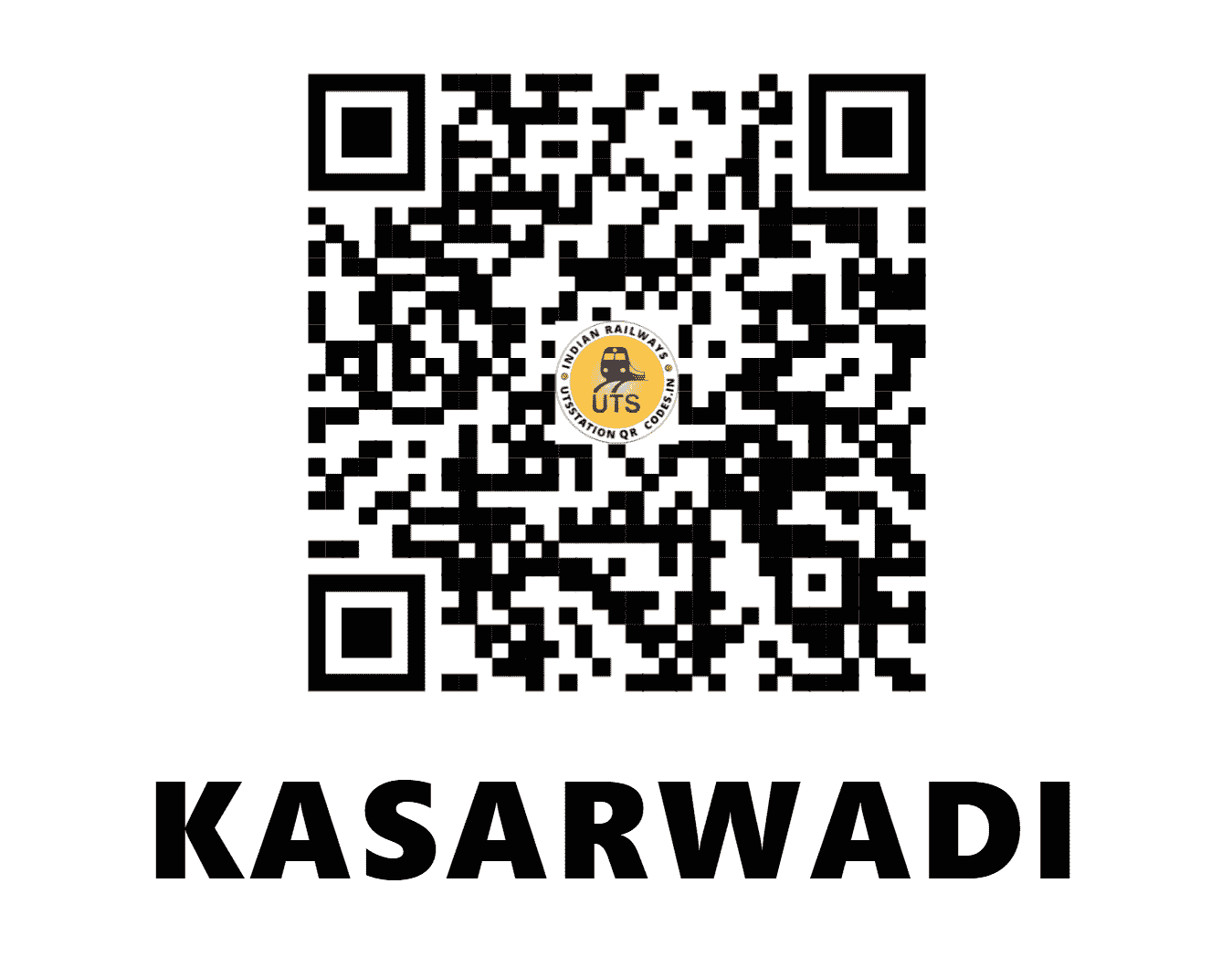 UTS QR Code for KASARWADI - KSWD (CR - MAHARASHTRA)
