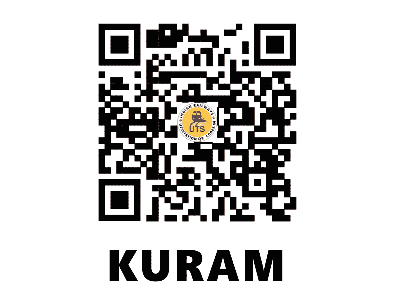 UTS QR Code for KURAM - KUM (CR - MAHARASHTRA)