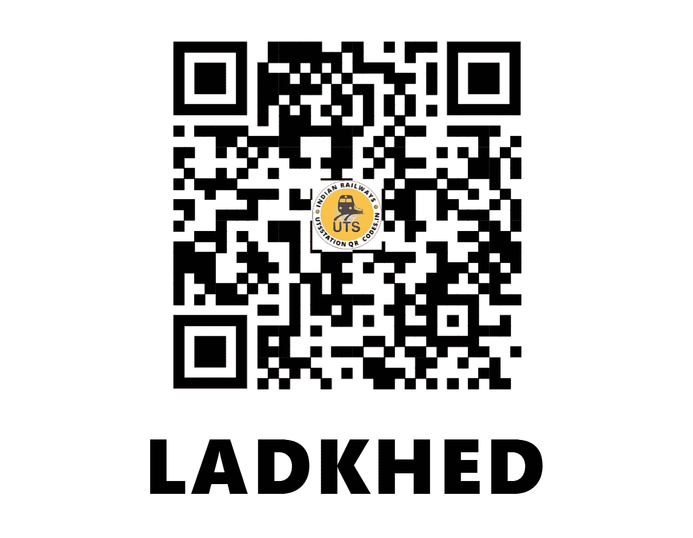 UTS QR Code for LADKHED - LDD (CR - MAHARASHTRA)