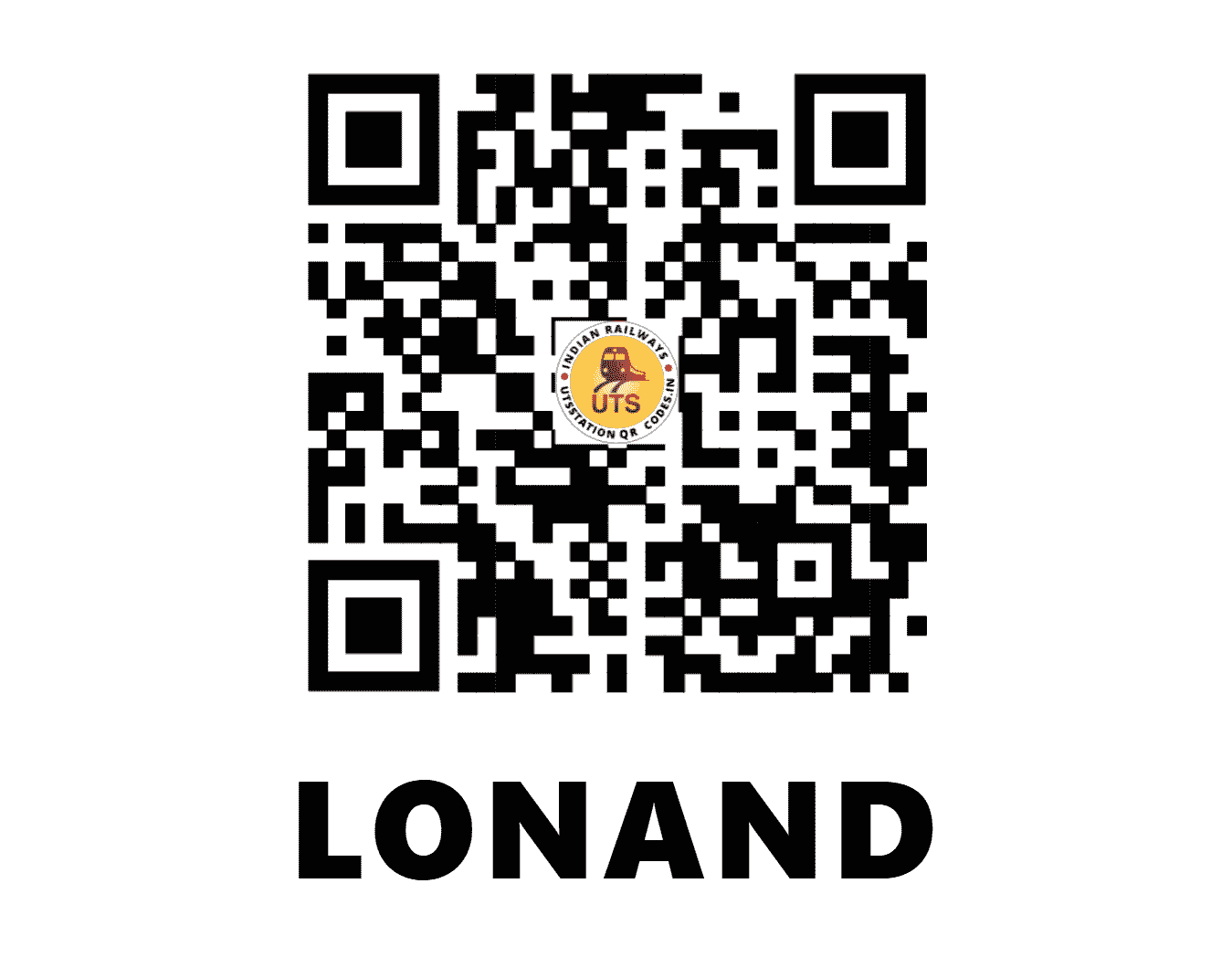 UTS QR Code for LONAND - LNN (CR - MAHARASHTRA)
