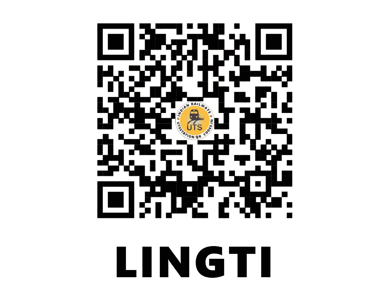 UTS QR Code for LINGTI - LNT (CR - MAHARASHTRA)