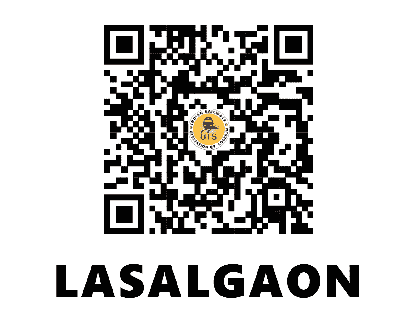 UTS QR Code for LASALGAON - LS (CR - MAHARASHTRA)