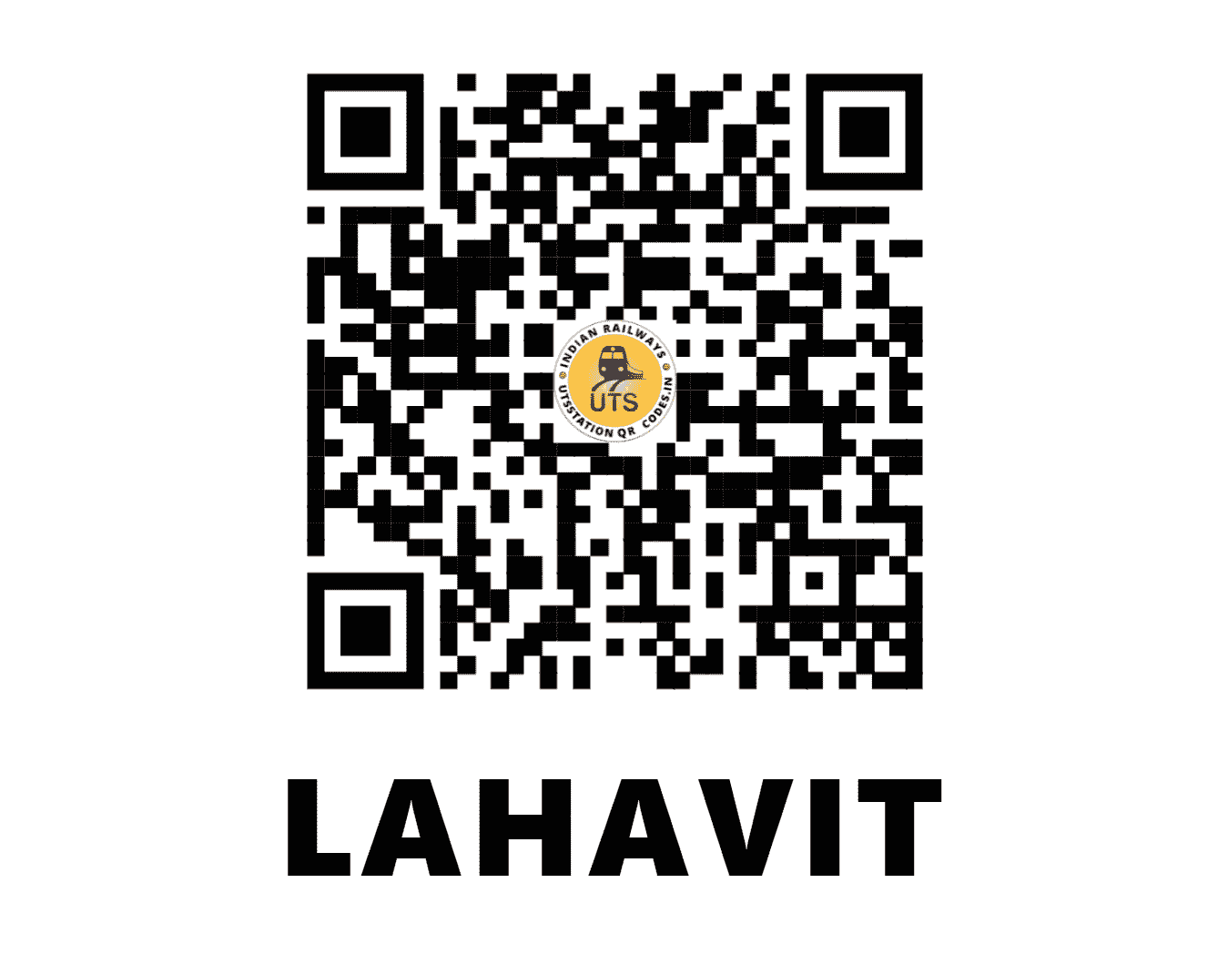 UTS QR Code for LAHAVIT - LT (CR - MAHARASHTRA)