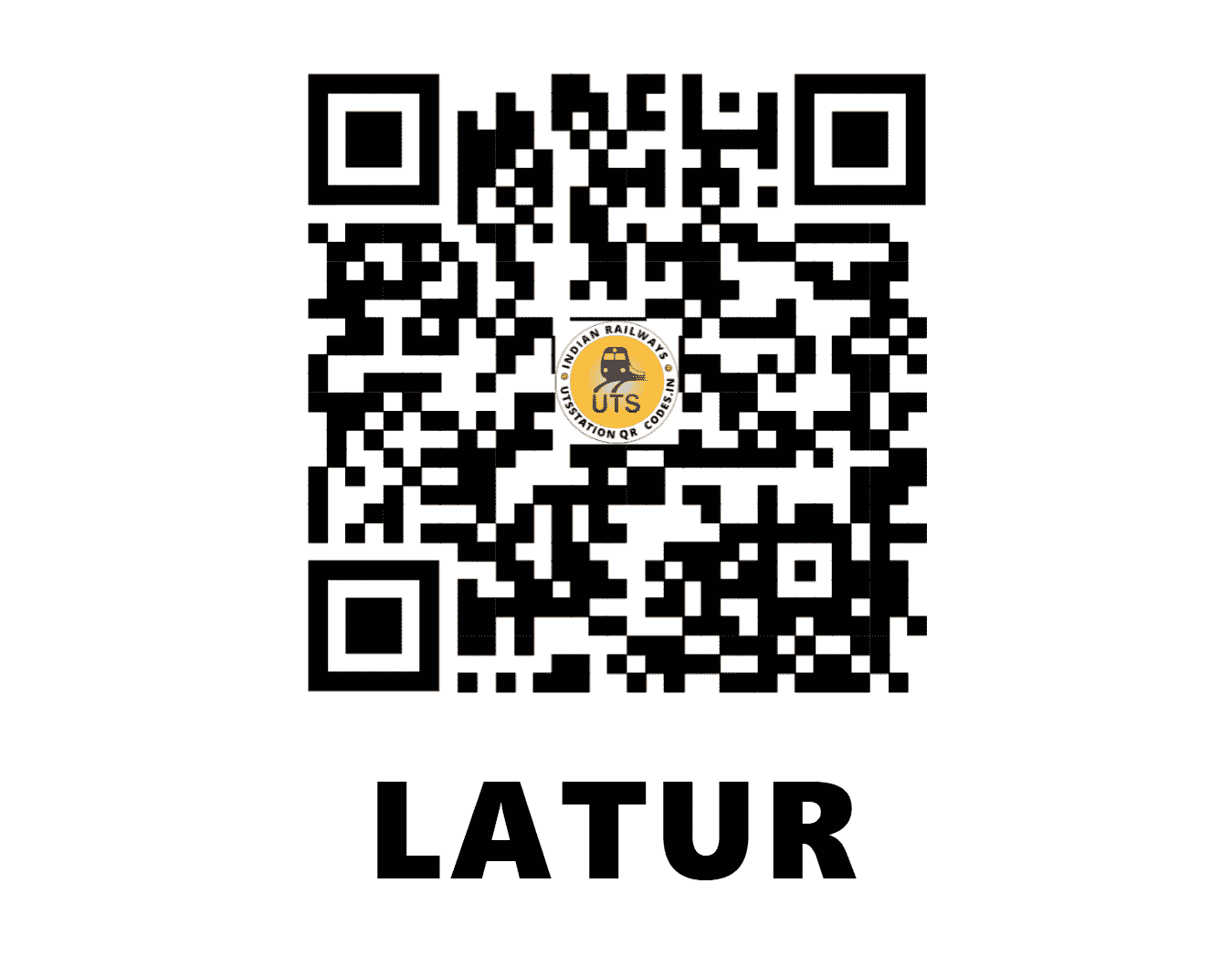 UTS QR Code for LATUR - LUR (CR - MAHARASHTRA)