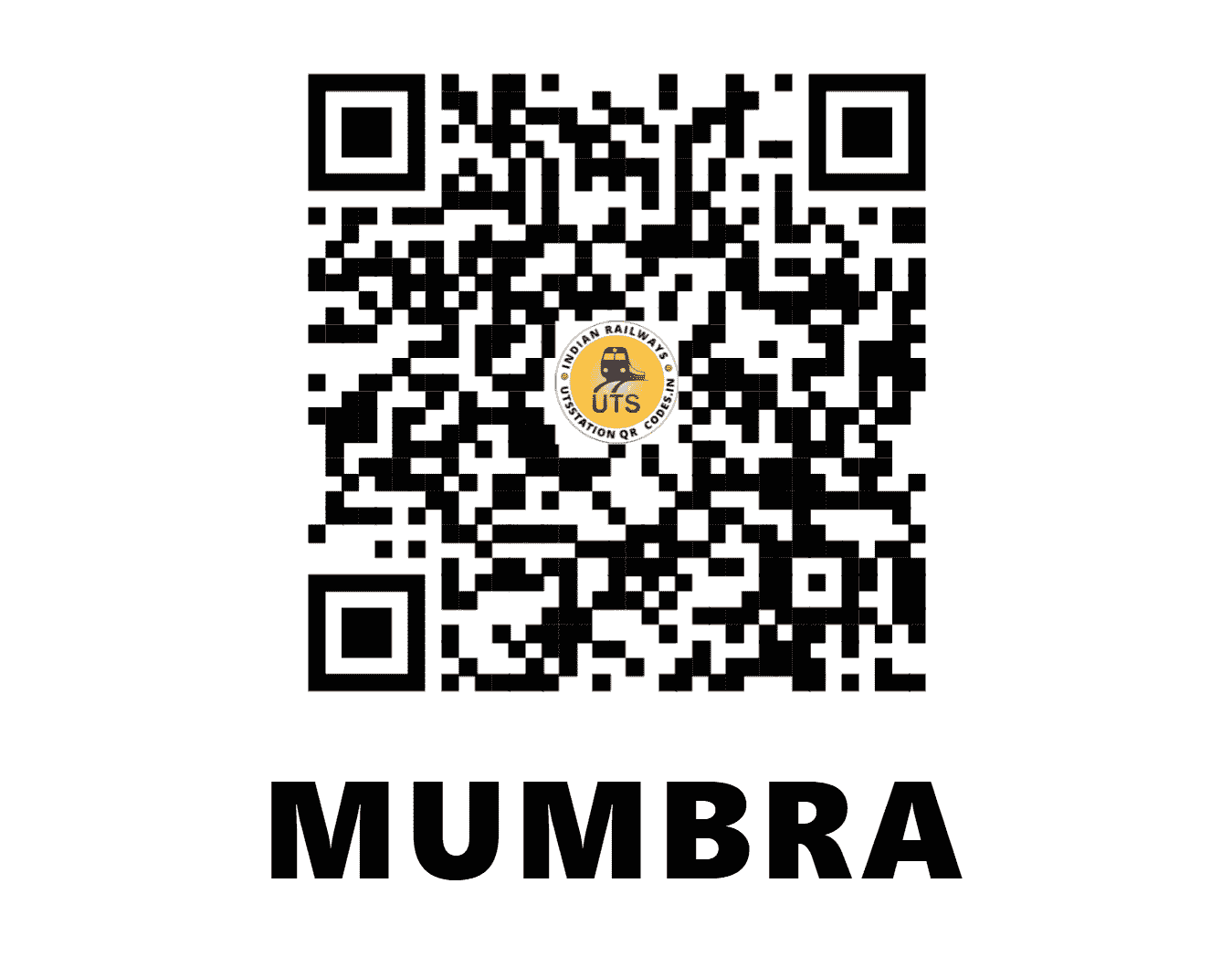 UTS QR Code for MUMBRA - MBQ (CR - MAHARASHTRA)