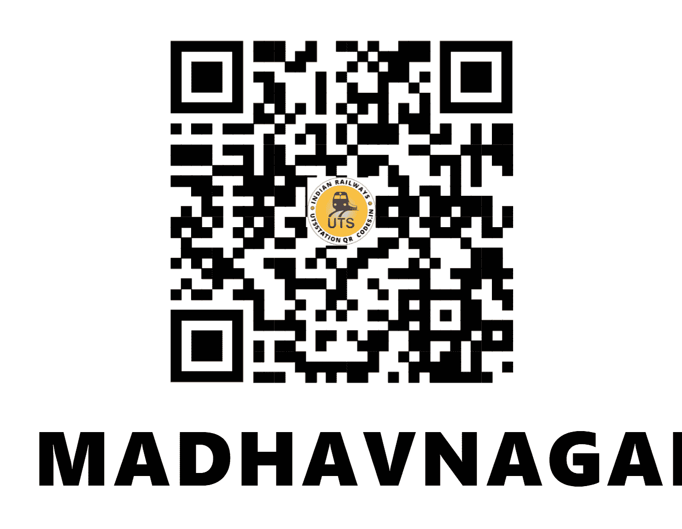 UTS QR Code for MADHAVNAGAR - MDVR (CR - MAHARASHTRA)