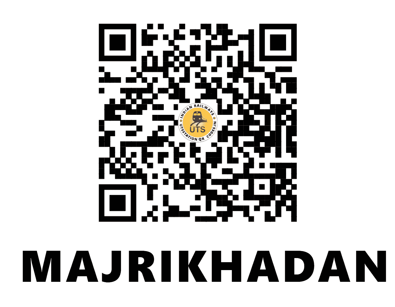 UTS QR Code for MAJRIKHADAN - MJKN (CR - MAHARASHTRA)