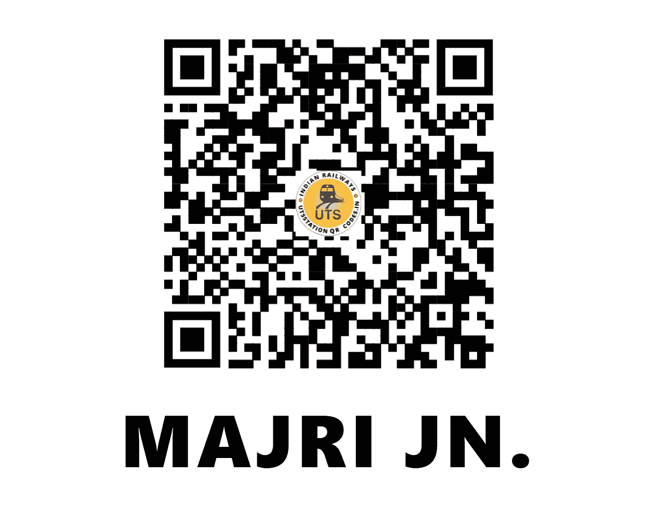 UTS QR Code for MAJRI JN. - MJRI (CR - MAHARASHTRA)