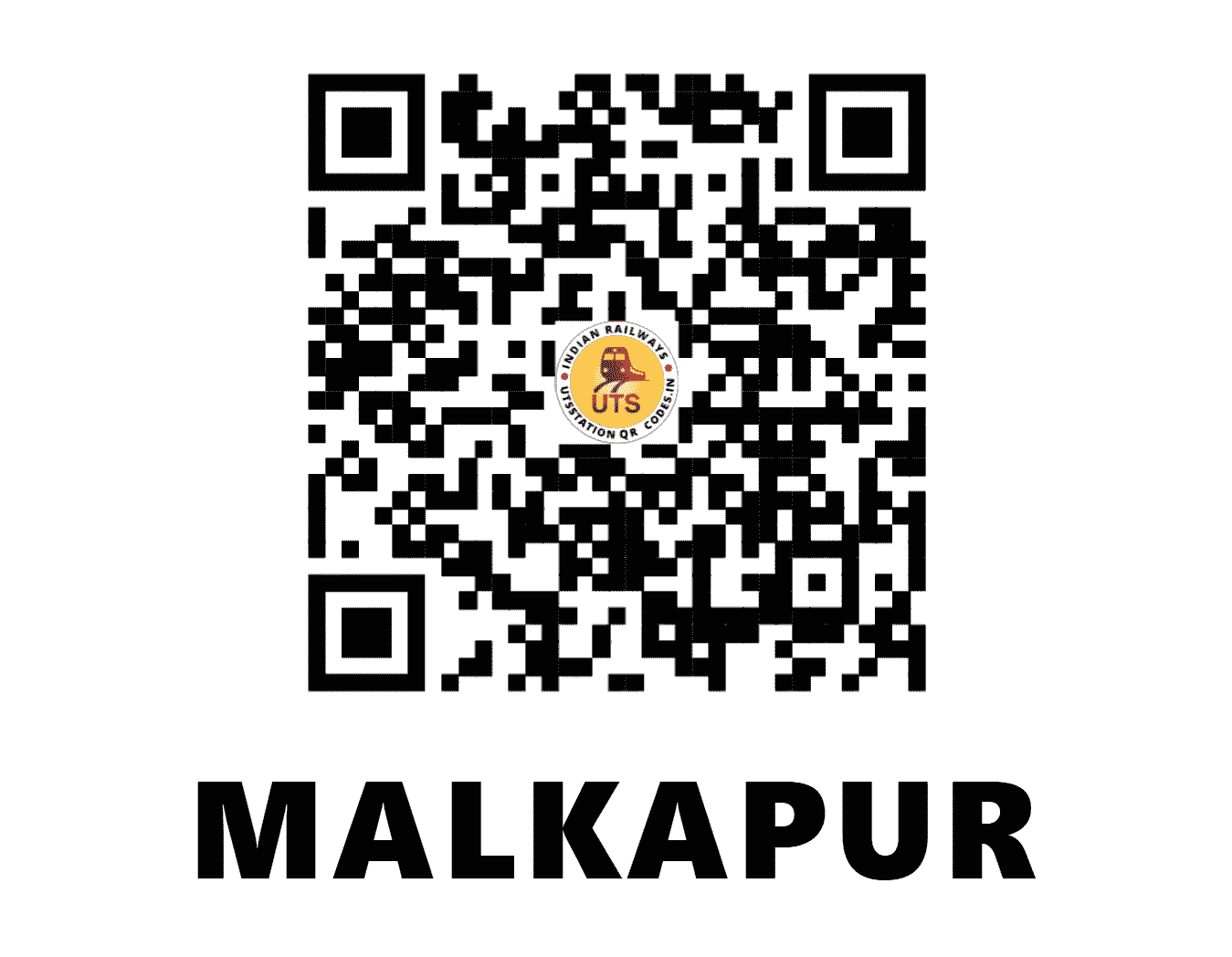 UTS QR Code for MALKAPUR - MKU (CR - MAHARASHTRA)
