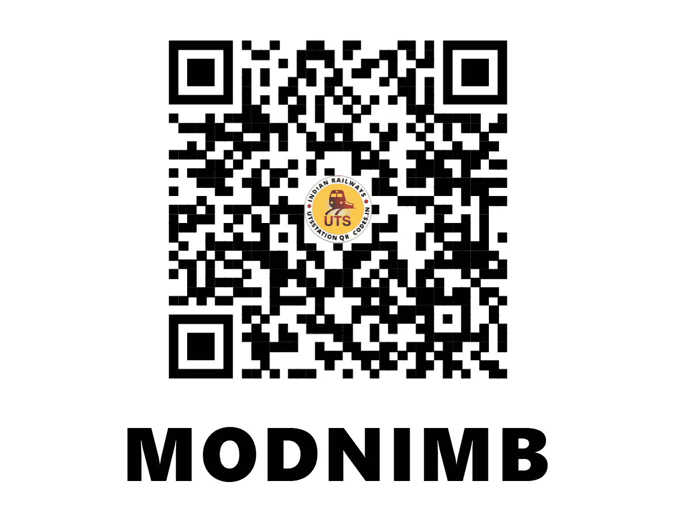 UTS QR Code for MODNIMB - MLB (CR - MAHARASHTRA)