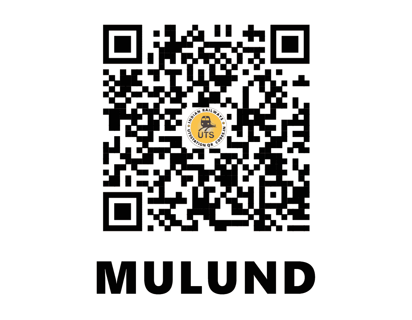 UTS QR Code for MULUND - MLND (CR - MAHARASHTRA)