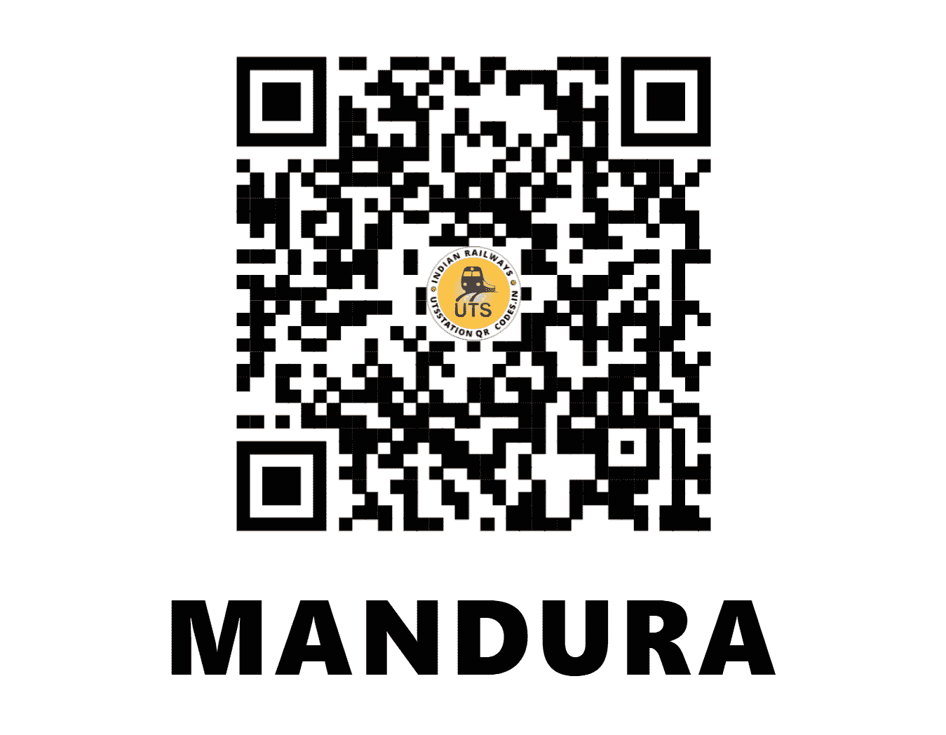 UTS QR Code for MANDURA - MNDA (CR - MAHARASHTRA)