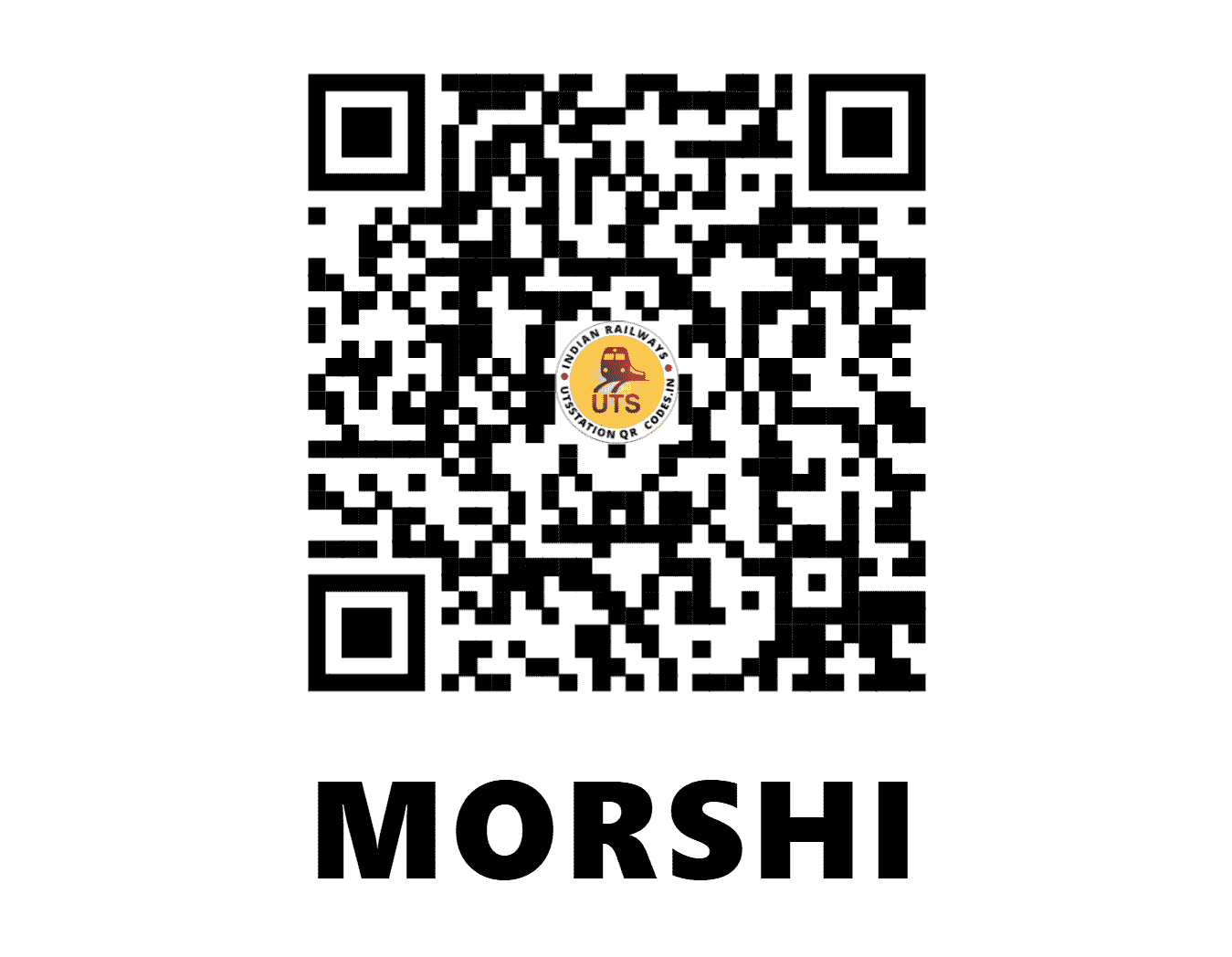UTS QR Code for MORSHI - MRSH (CR - MAHARASHTRA)