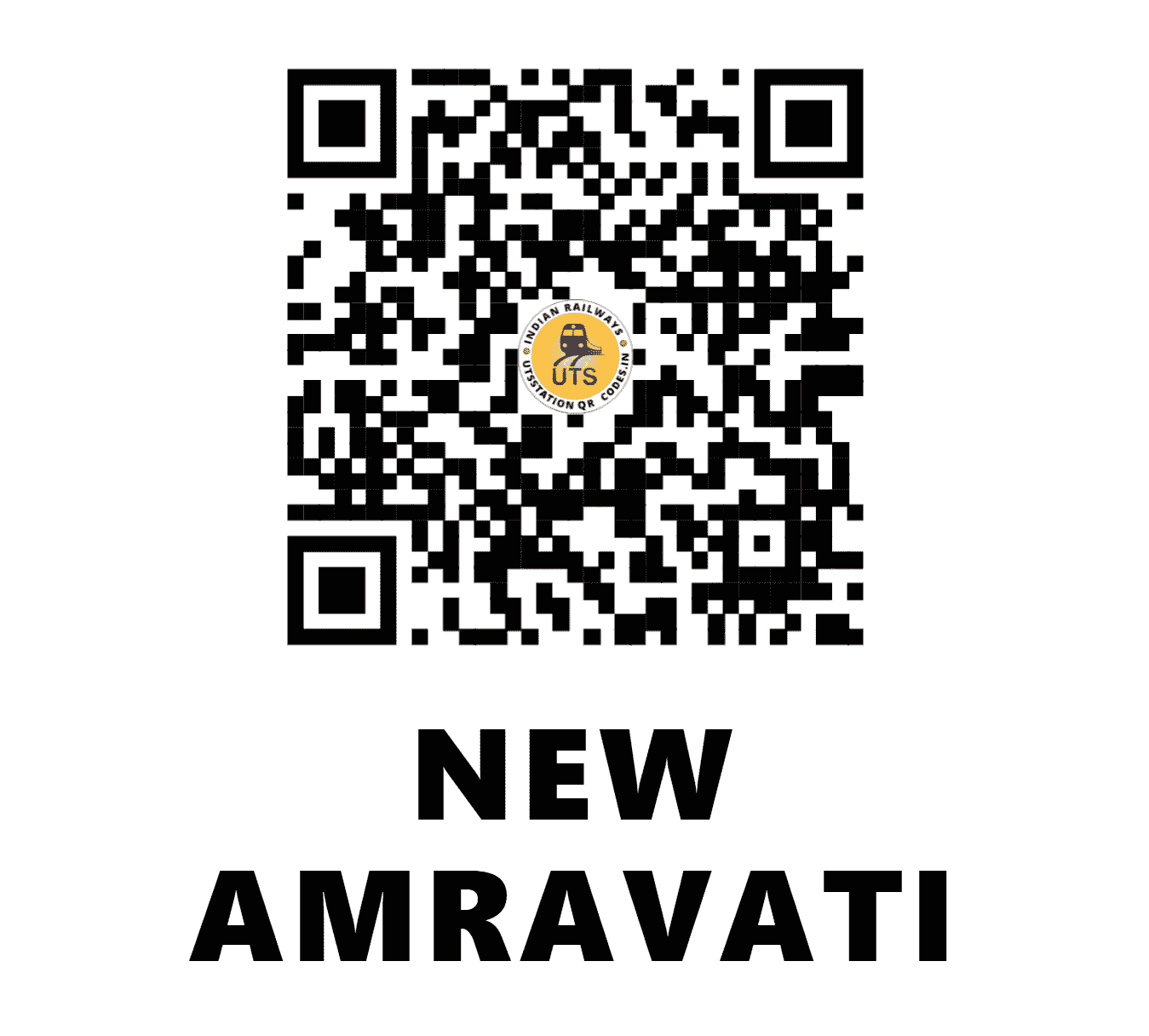 UTS QR Code for NEW AMRAVATI - NAVI (CR - MAHARASHTRA)