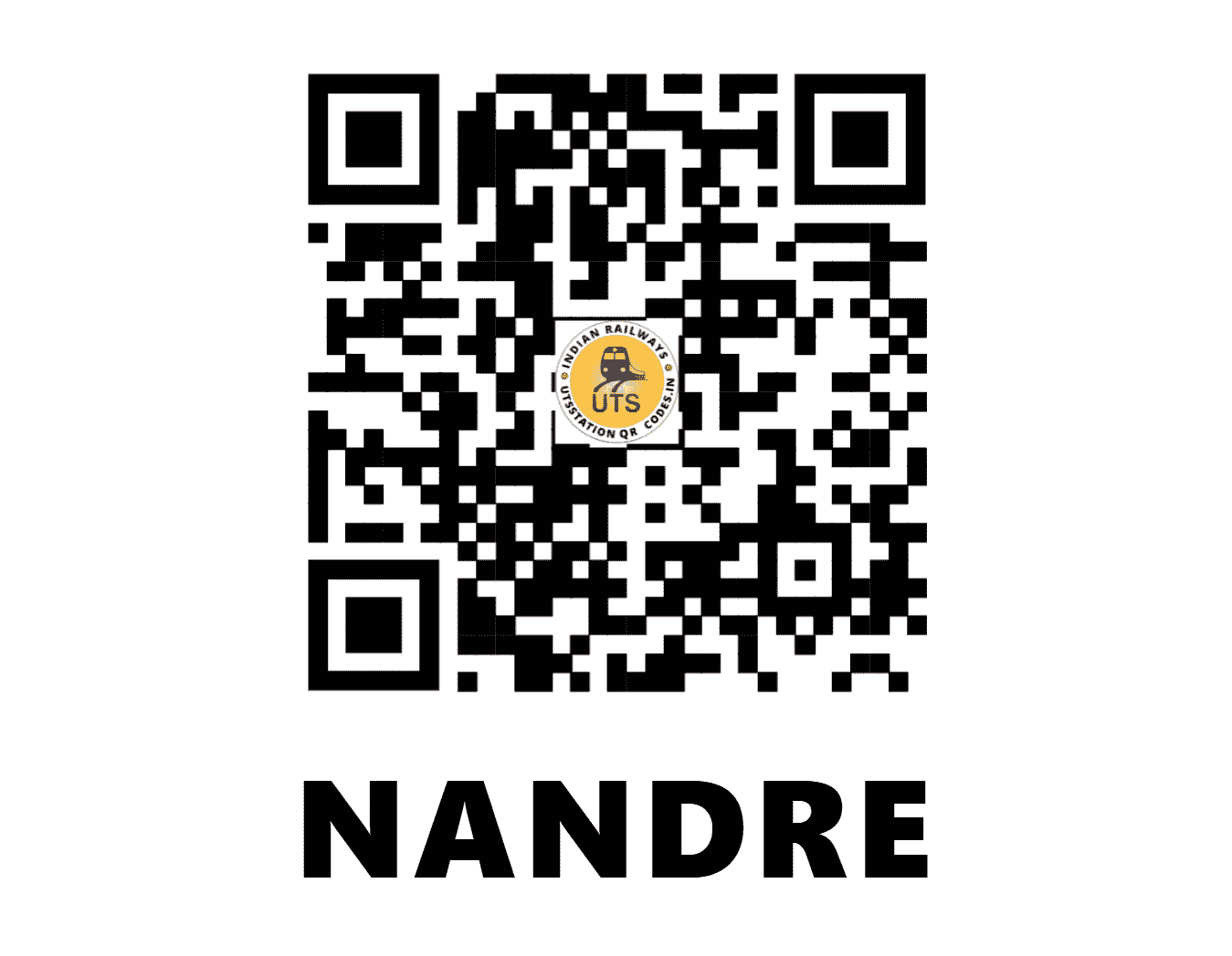 UTS QR Code for NANDRE - NDE (CR - MAHARASHTRA)
