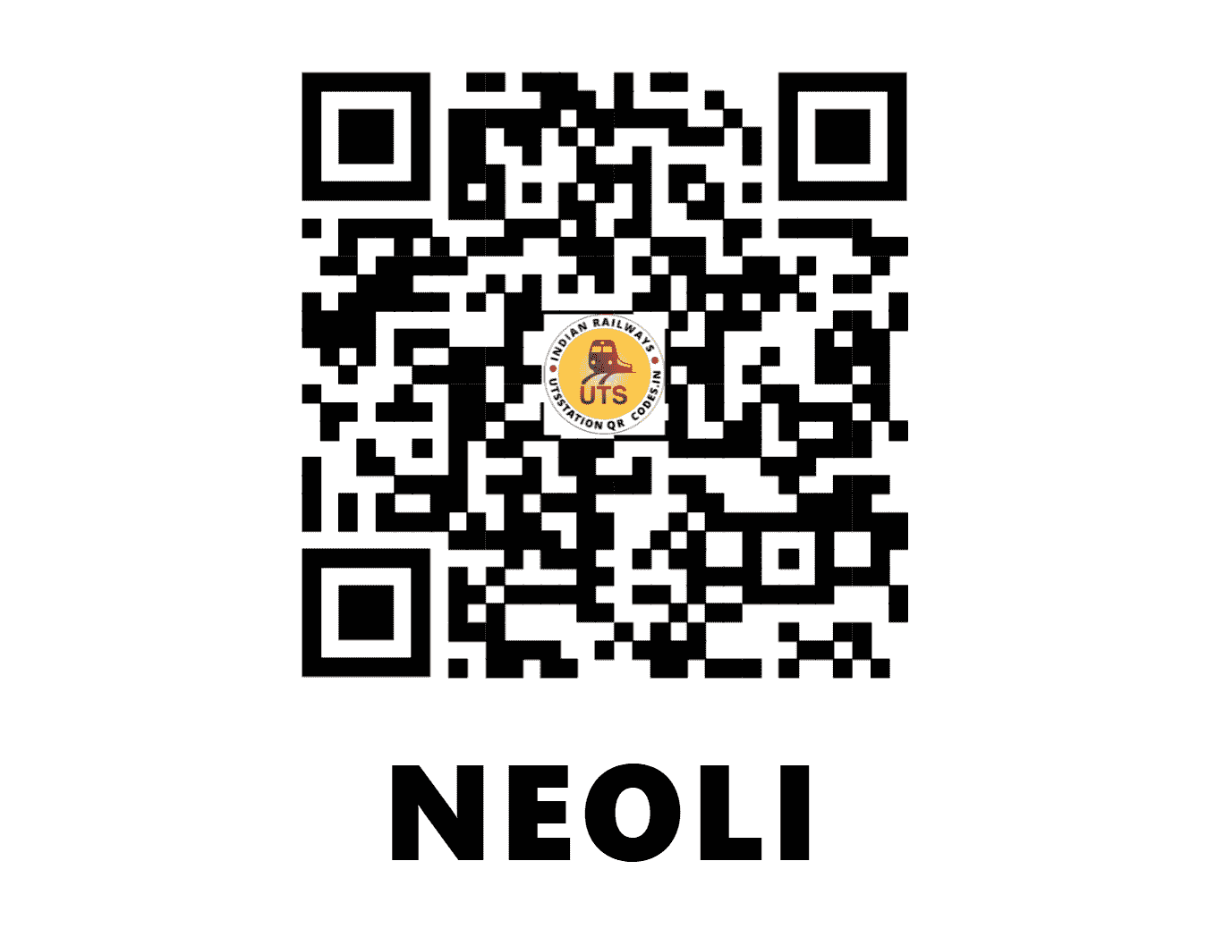UTS QR Code for NEOLI - NEI (CR - MAHARASHTRA)