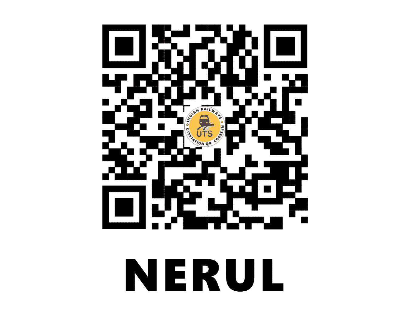 UTS QR Code for NERUL - NEU (CR - MAHARASHTRA)