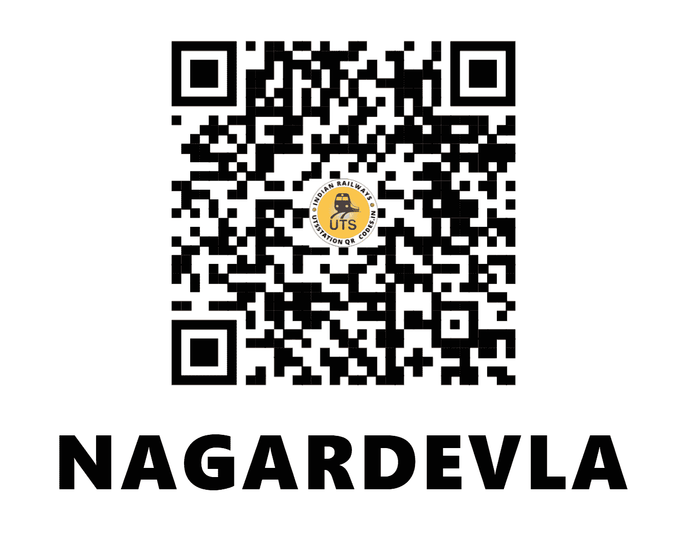 UTS QR Code for NAGARDEVLA - NGD (CR - MAHARASHTRA)