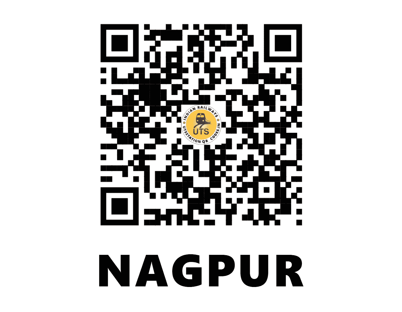 UTS QR Code for NAGPUR - NGP (CR - MAHARASHTRA)