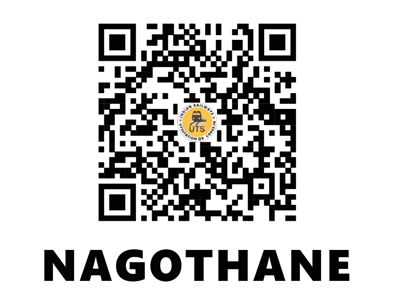 UTS QR Code for NAGOTHANE - NGTN (CR - MAHARASHTRA)