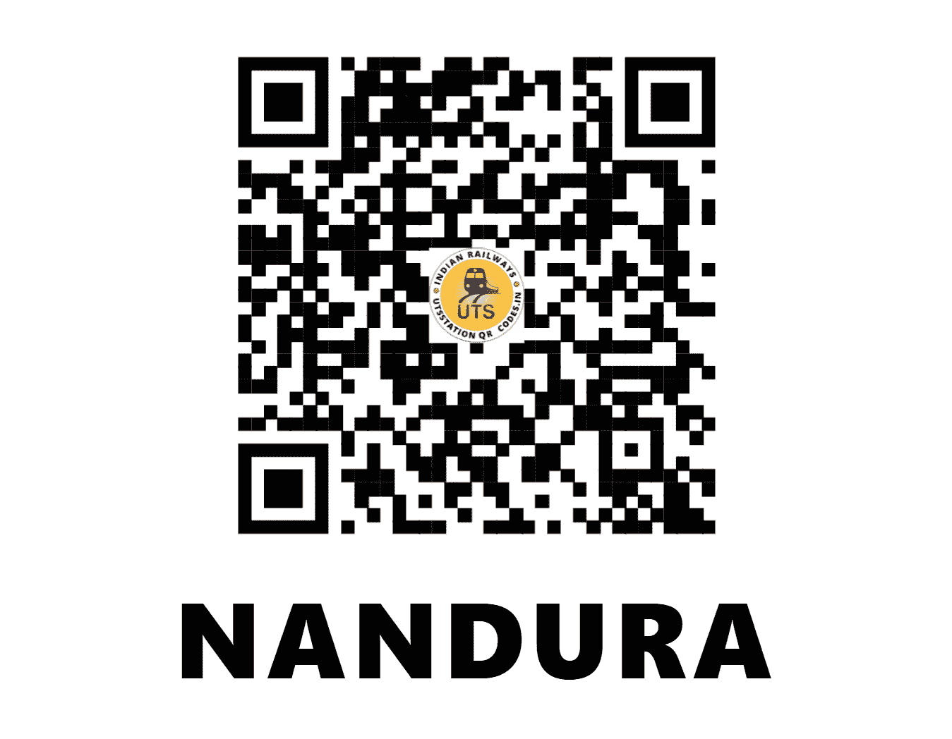 UTS QR Code for NANDURA - NN (CR - MAHARASHTRA)
