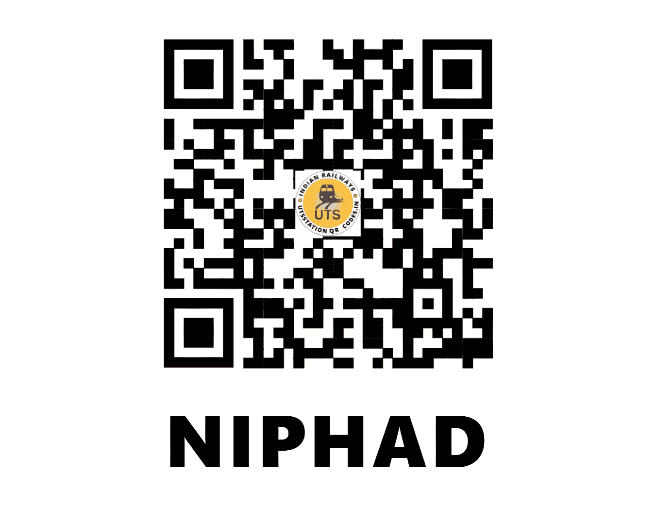 UTS QR Code for NIPHAD - NR (CR - MAHARASHTRA)