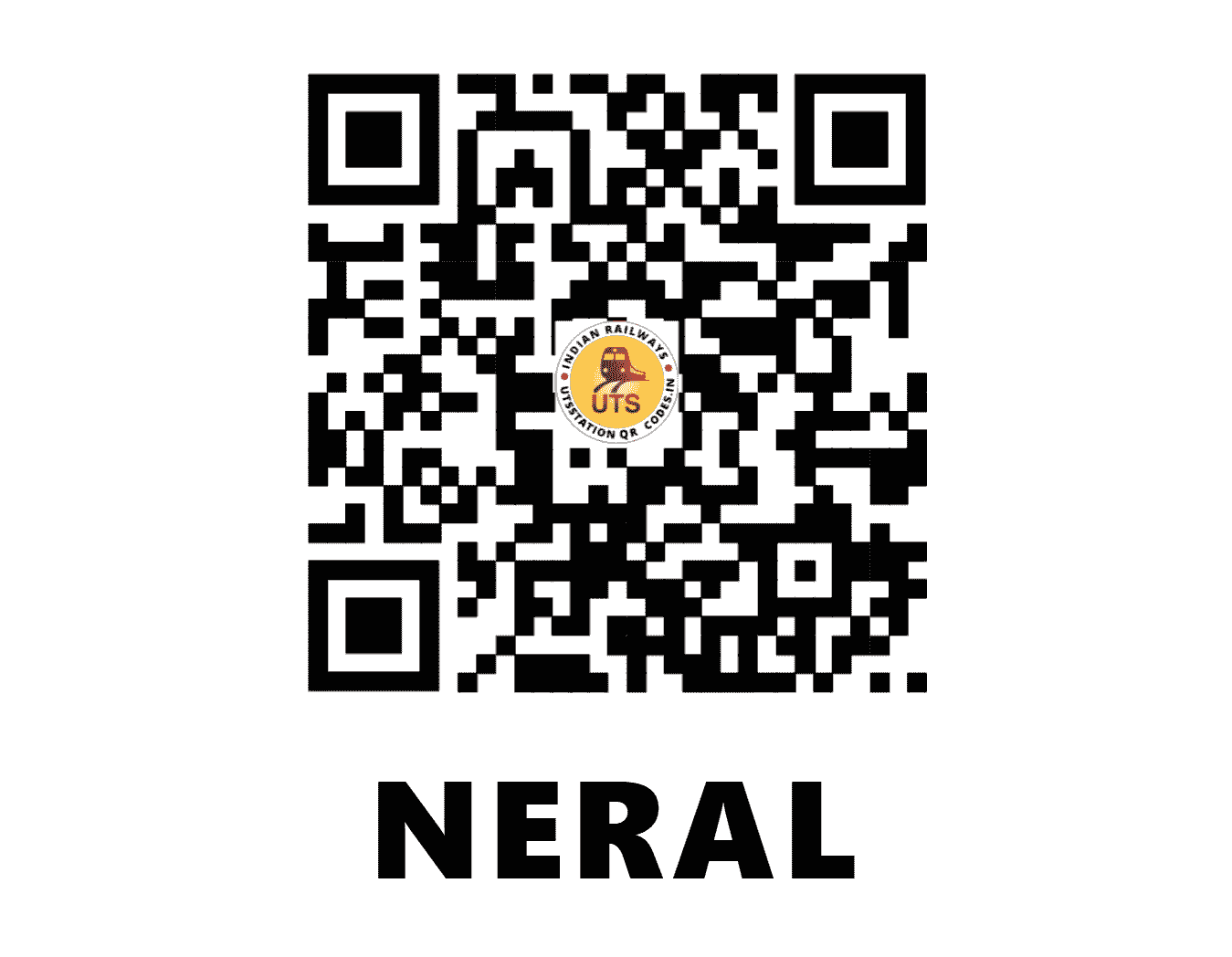 UTS QR Code for NERAL - NRL (CR - MAHARASHTRA)