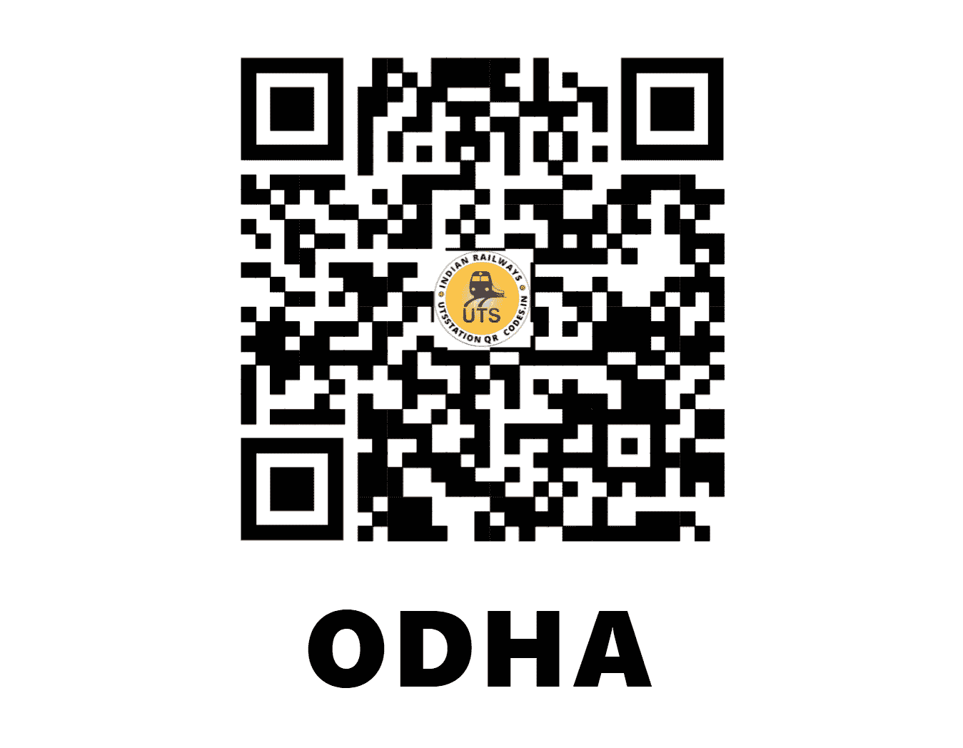 UTS QR Code for ODHA - ODHA (CR - MAHARASHTRA)