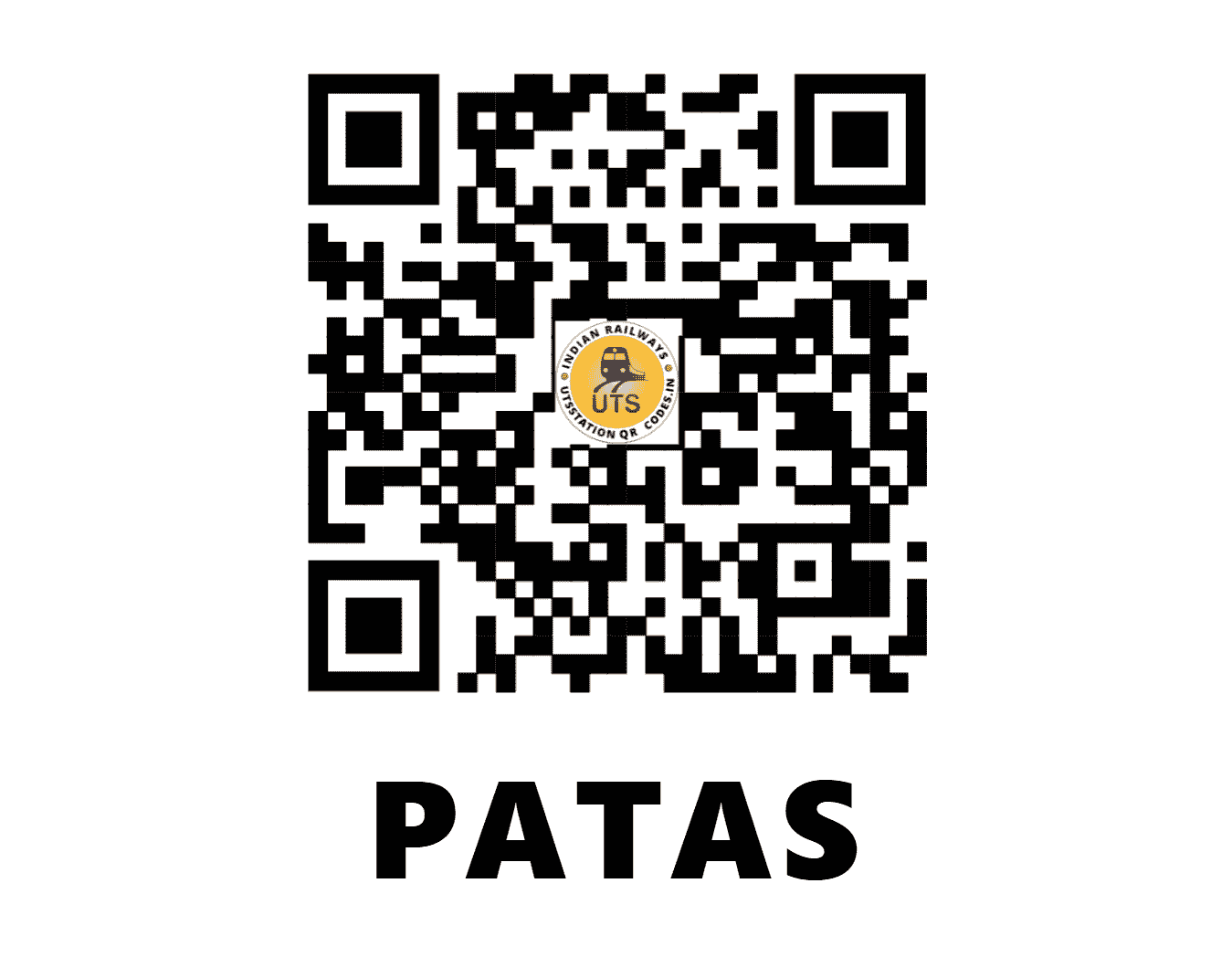 UTS QR Code for PATAS - PAA (CR - MAHARASHTRA)