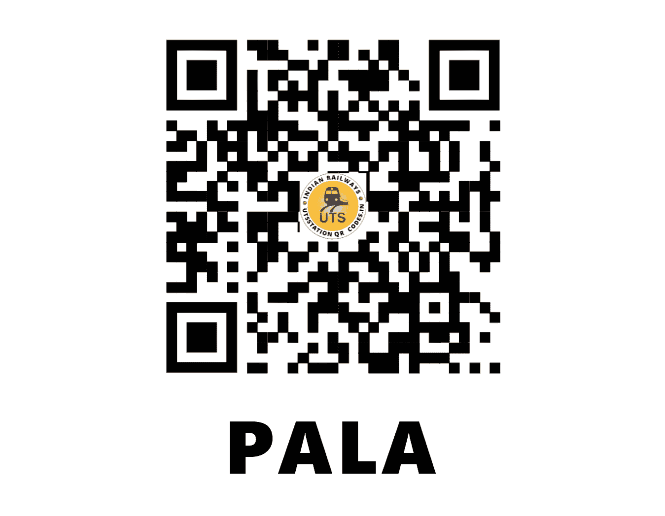 UTS QR Code for PALA - PAAL (CR - MAHARASHTRA)