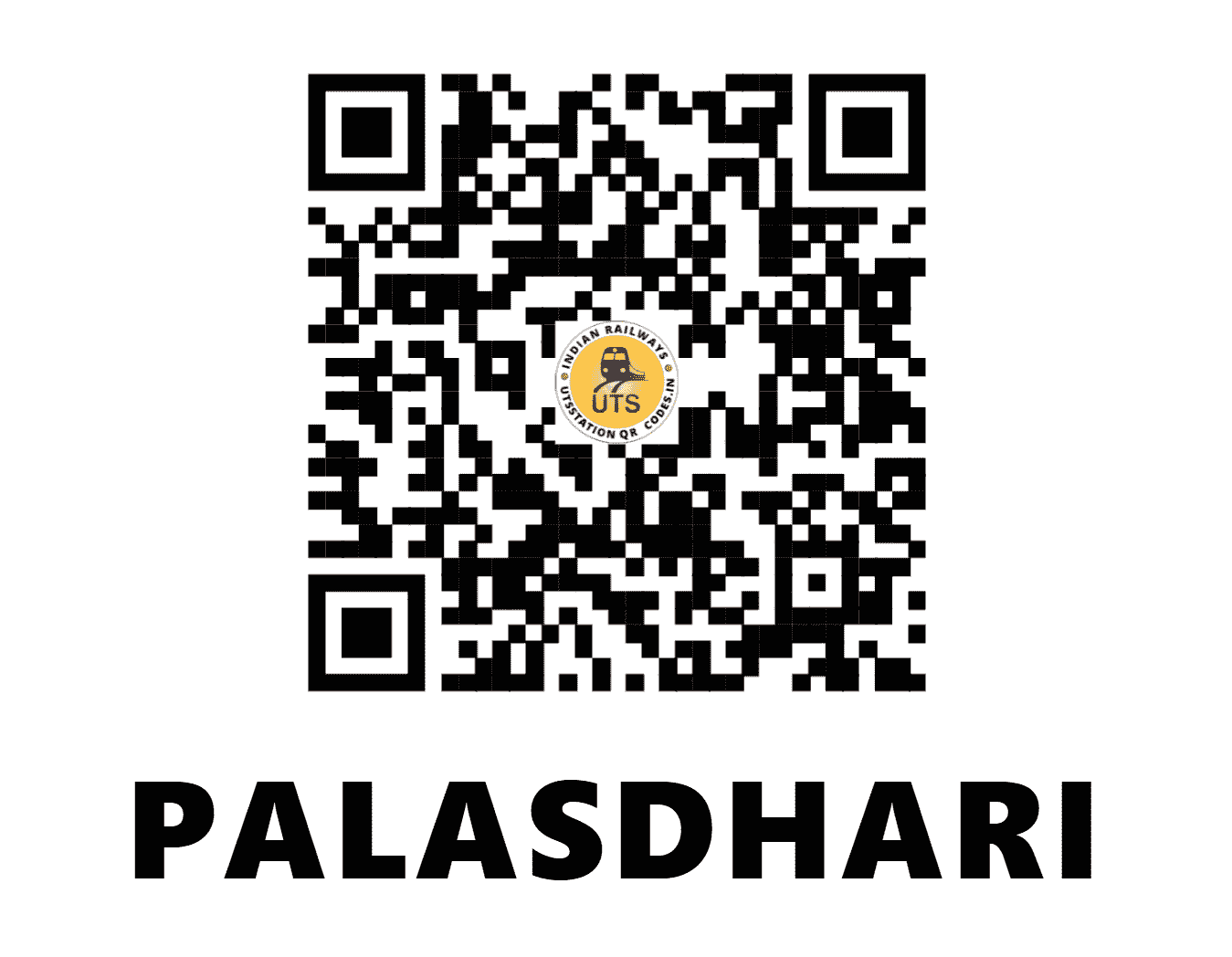 UTS QR Code for PALASDHARI - PDI (CR - MAHARASHTRA)