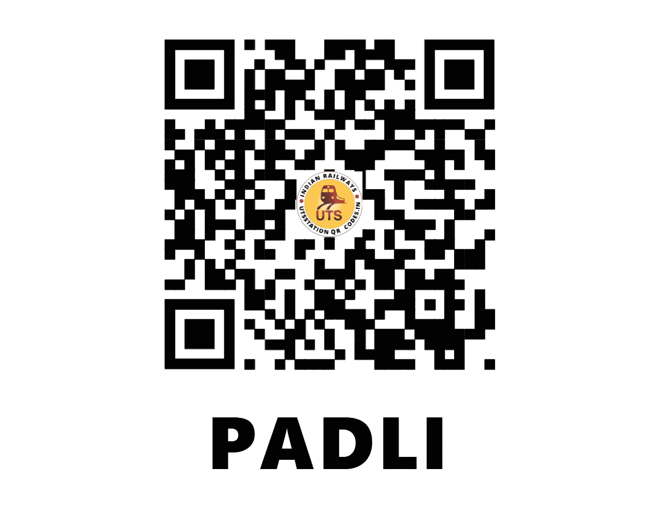 UTS QR Code for PADLI - PI (CR - MAHARASHTRA)